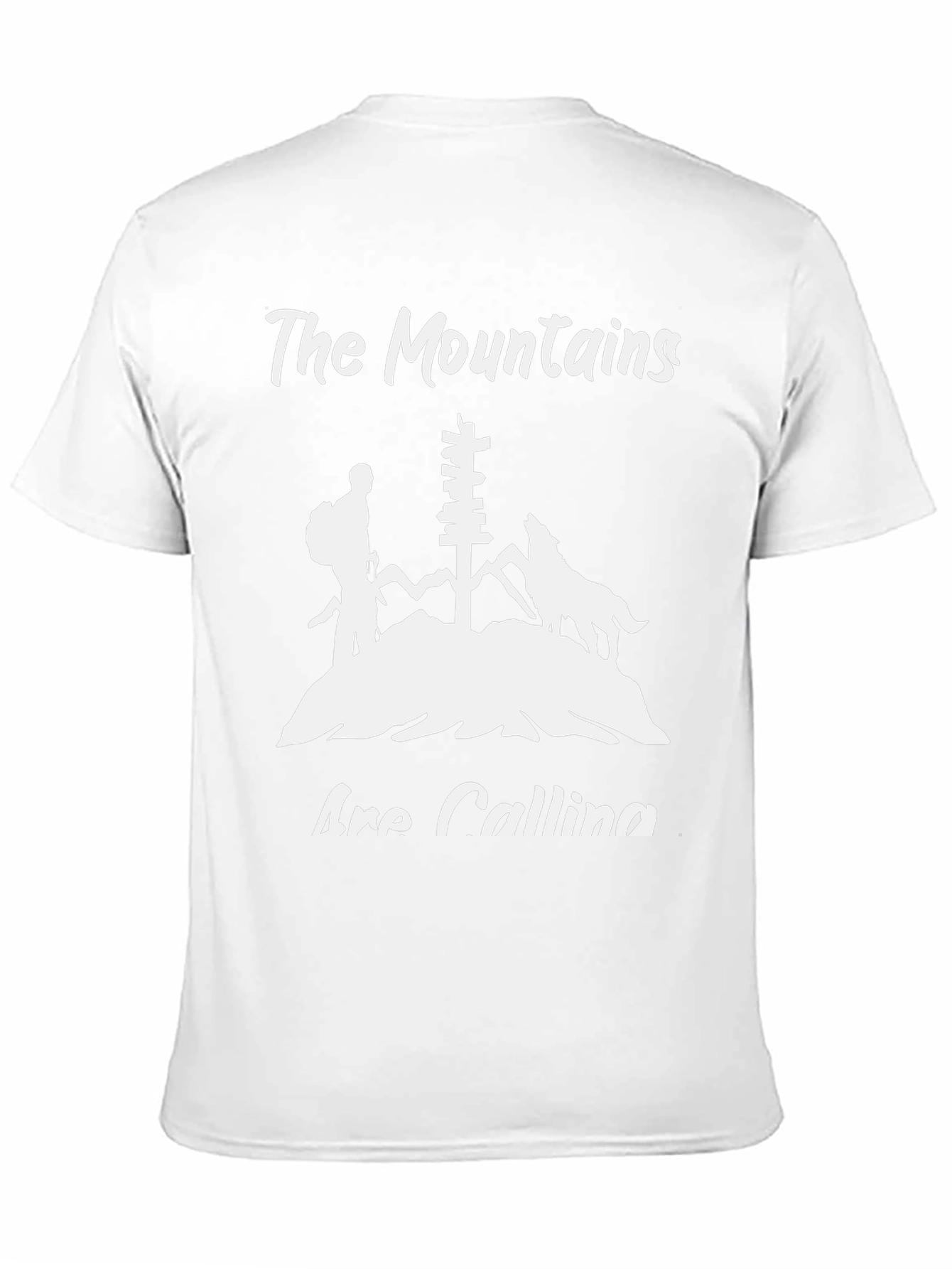Mountains Are Calling Black Graphic Tee