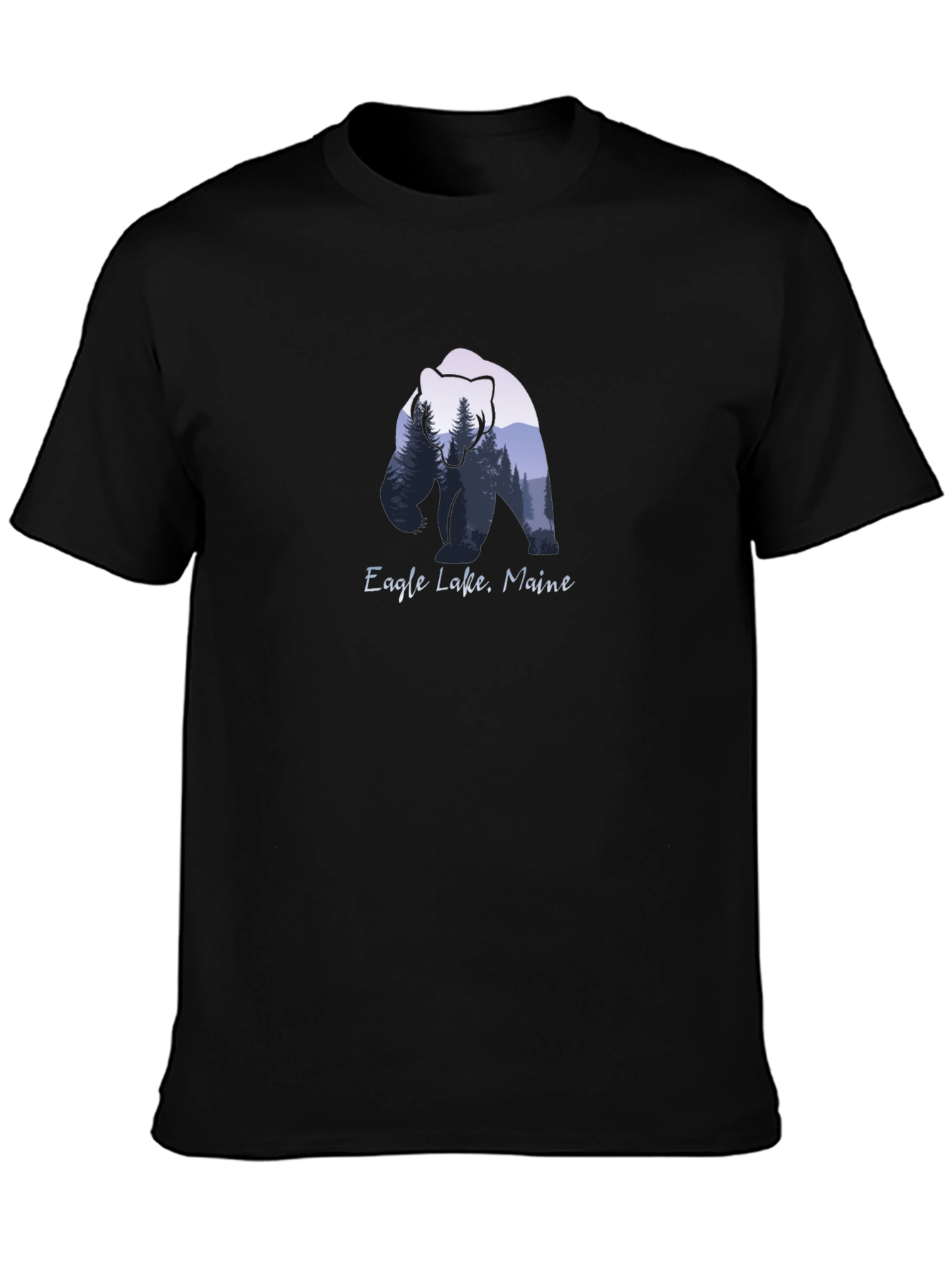 Eagle Lake Maine Bear Graphic T-Shirt