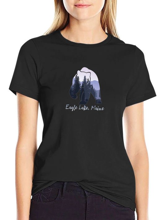 Eagle Lake Maine Bear Graphic T-Shirt