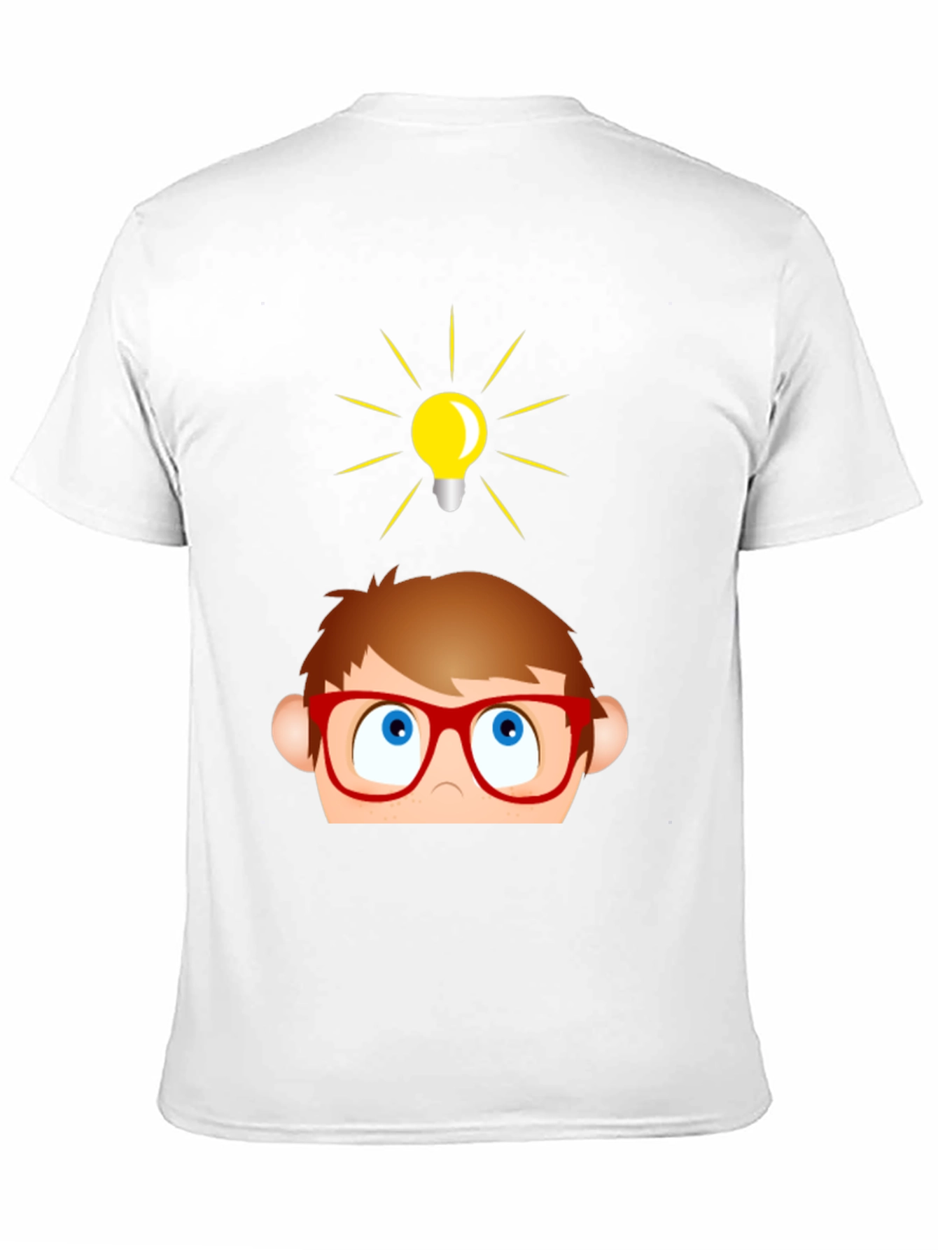 Funny Cartoon Idea Light Bulb Graphic T-Shirt