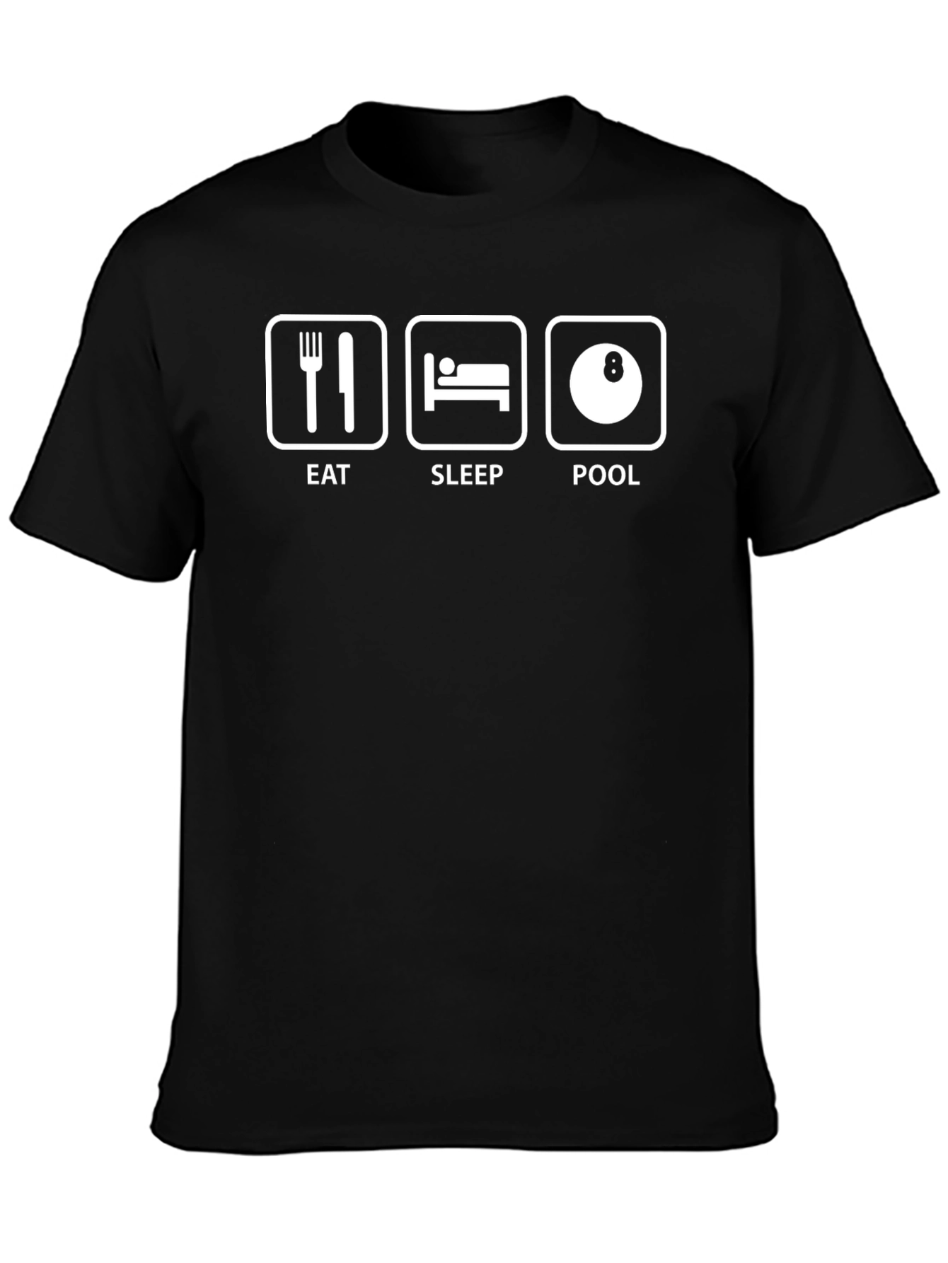 Eat Sleep Pool Funny T-Shirt - Billiards Player Gift