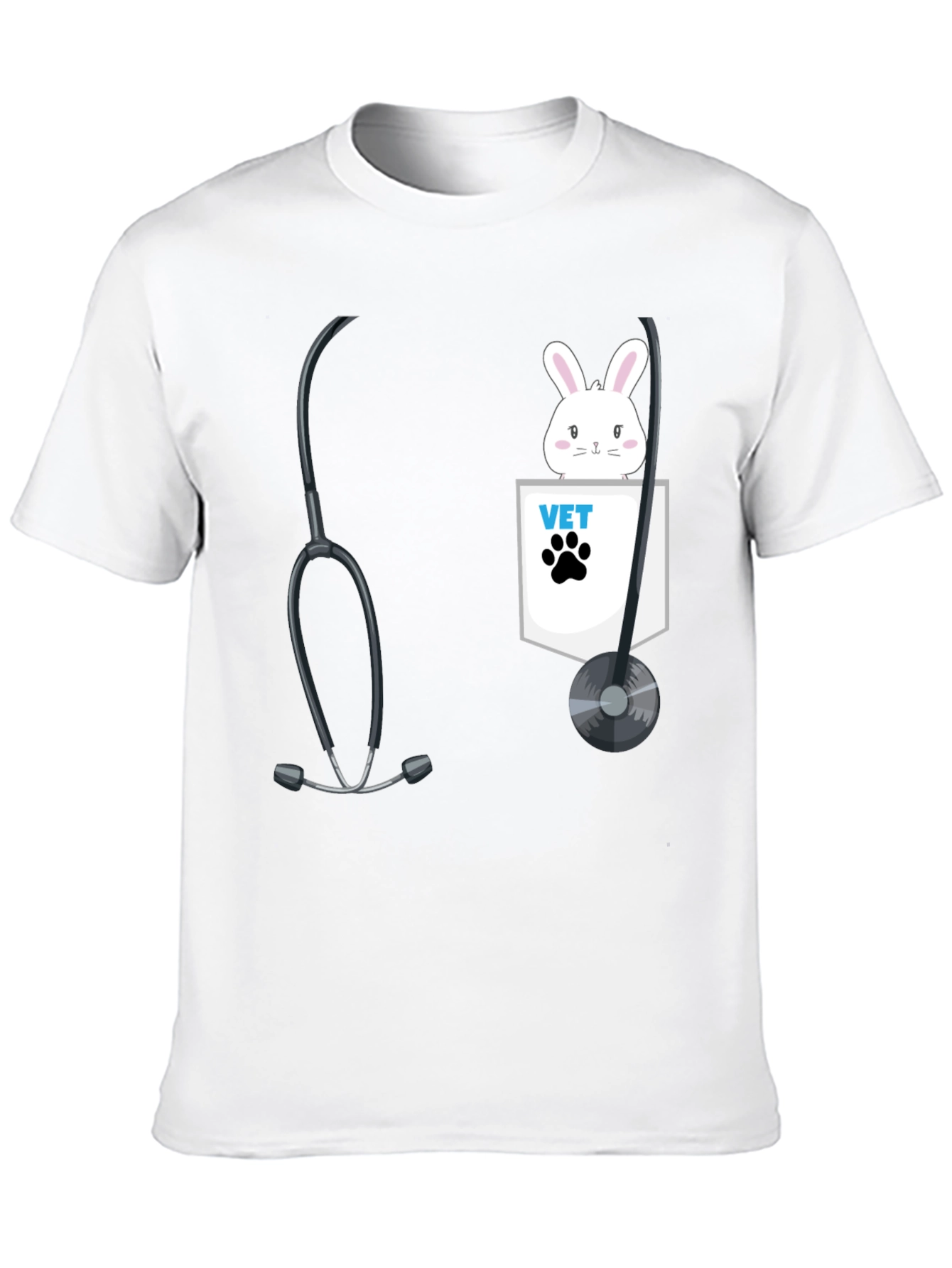 Vet Bunny Pocket T-Shirt
