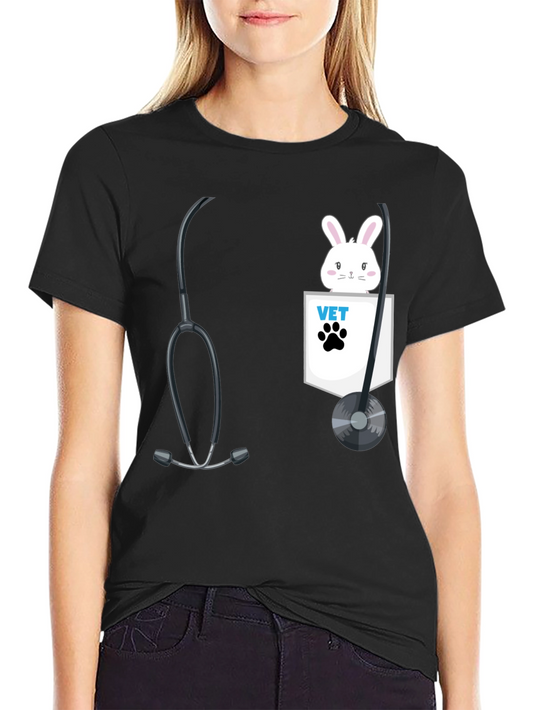 Vet Bunny Pocket T-Shirt