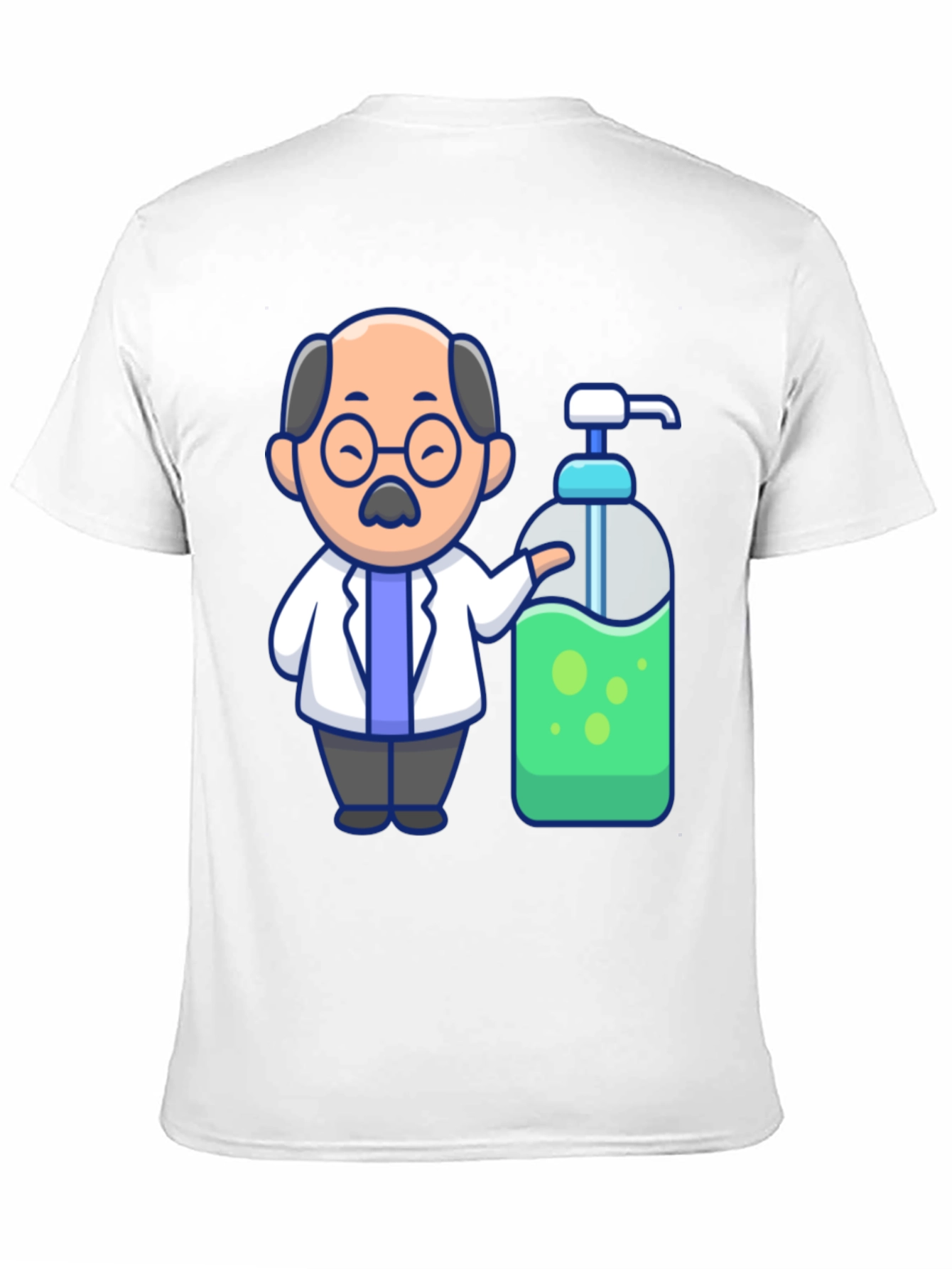 Scientist Hand Sanitizer Graphic T-Shirt