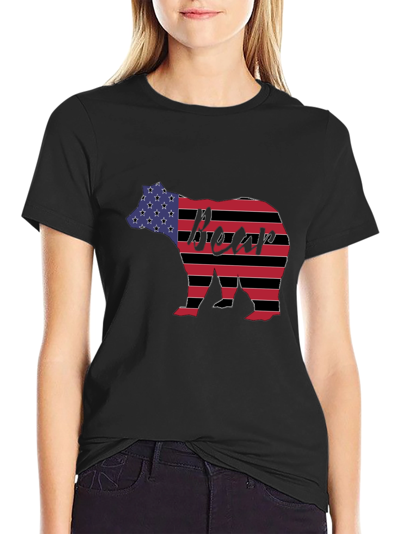 American Flag Bear T-Shirt