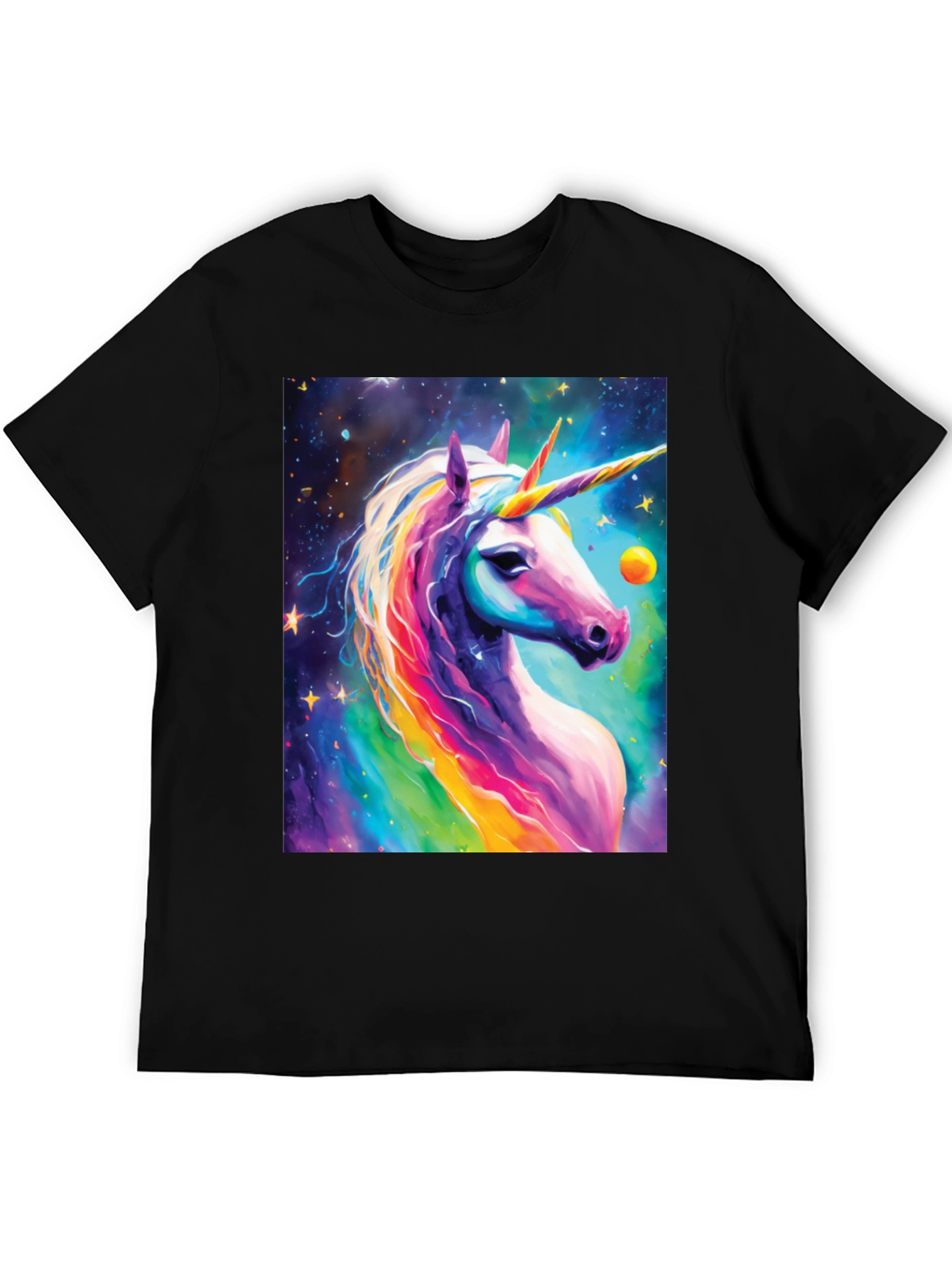 Unicorn Galaxy T-Shirt: Magical Rainbow Design