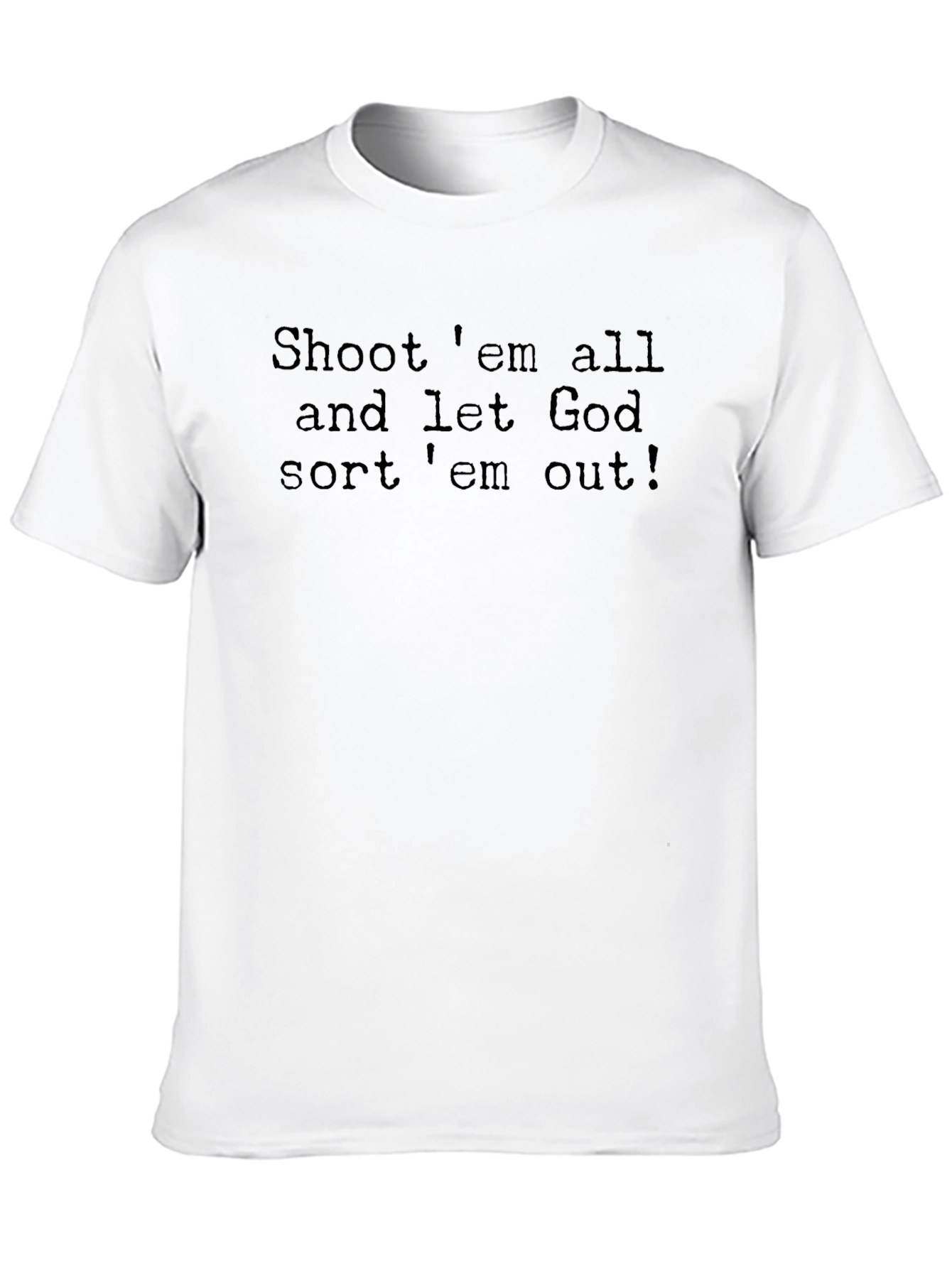 Shoot Em All Graphic Tee - Black Cotton
