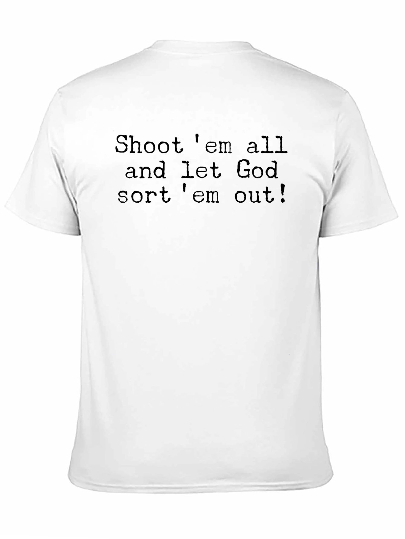 Shoot Em All Graphic Tee - Black Cotton