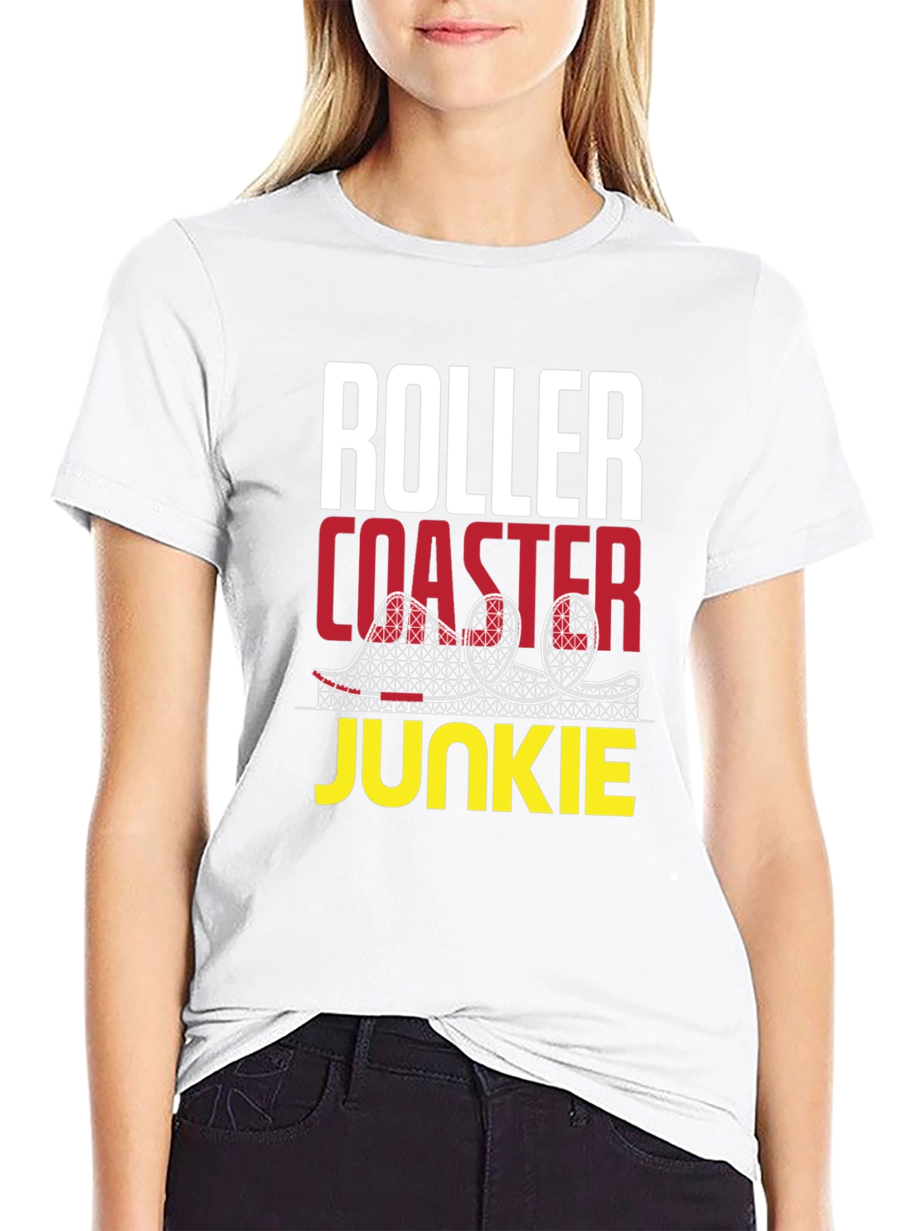 Roller Coaster Junkie Graphic T-Shirt