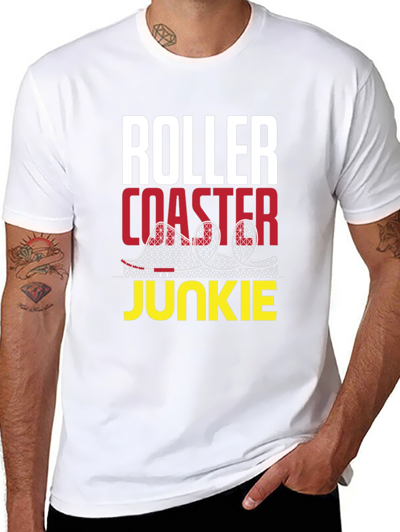 Roller Coaster Junkie Graphic T-Shirt