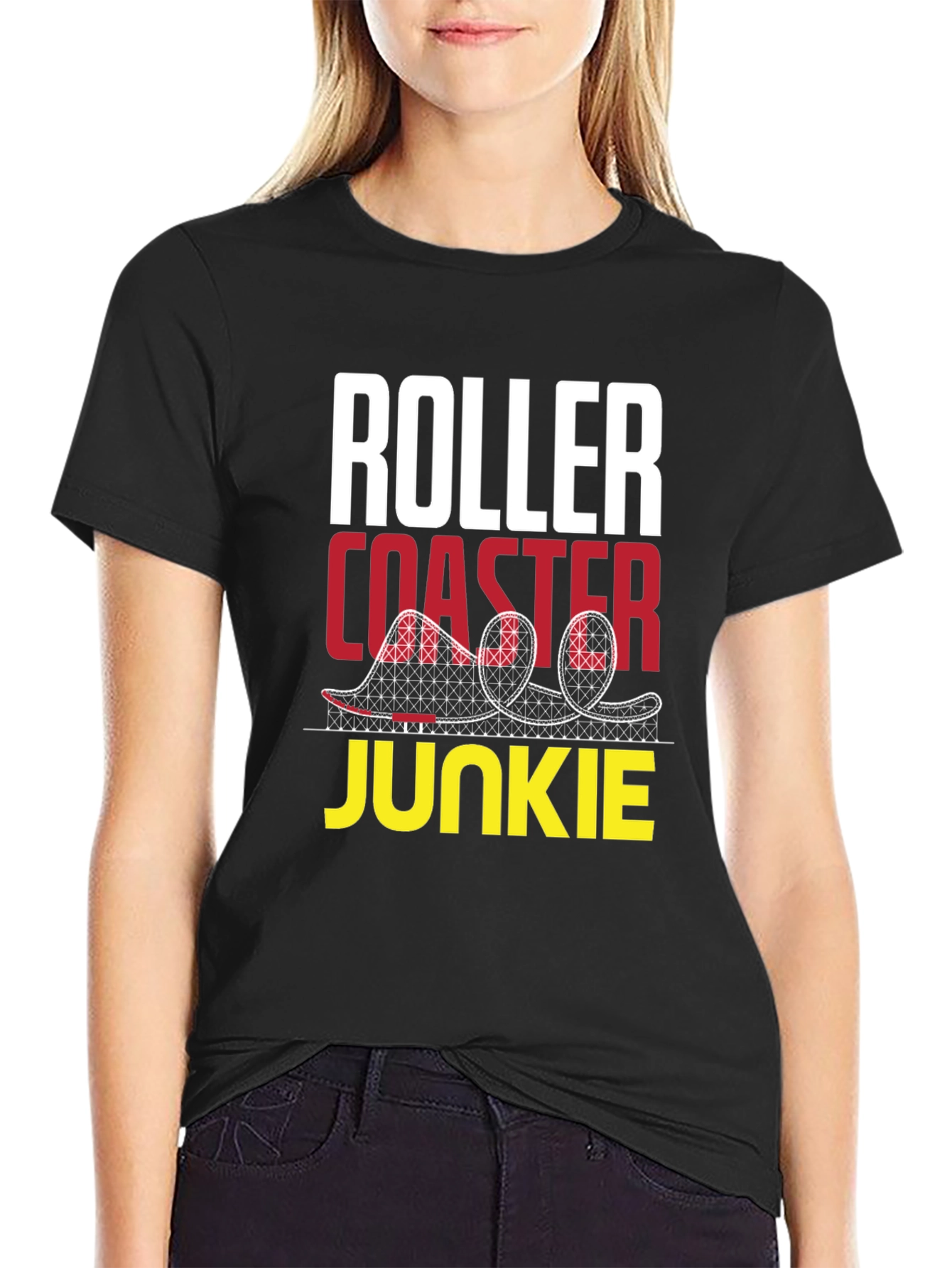 Roller Coaster Junkie Graphic T-Shirt