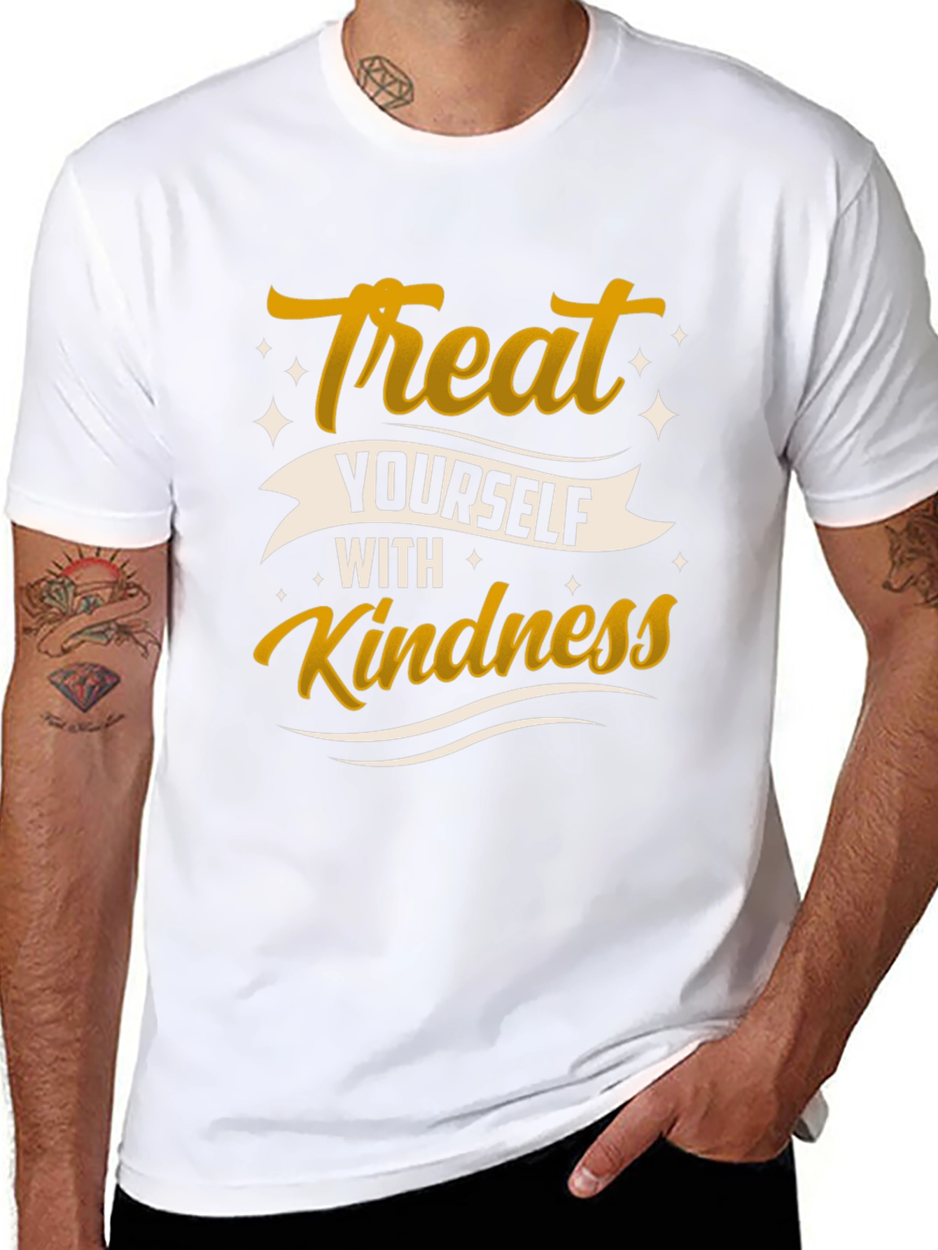 Treat Yourself With Kindness Graphic Tee