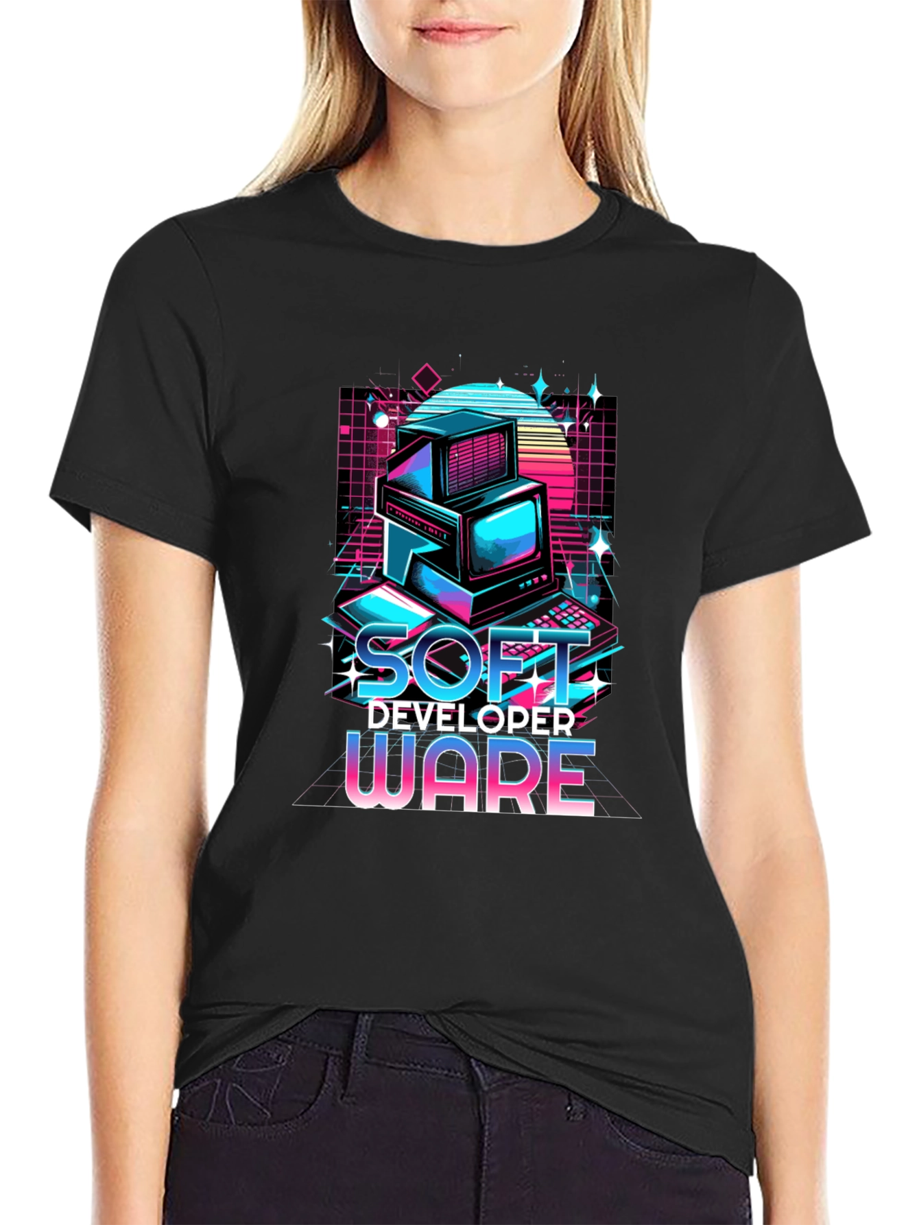 Retro Soft Developer Ware Graphic T-Shirt
