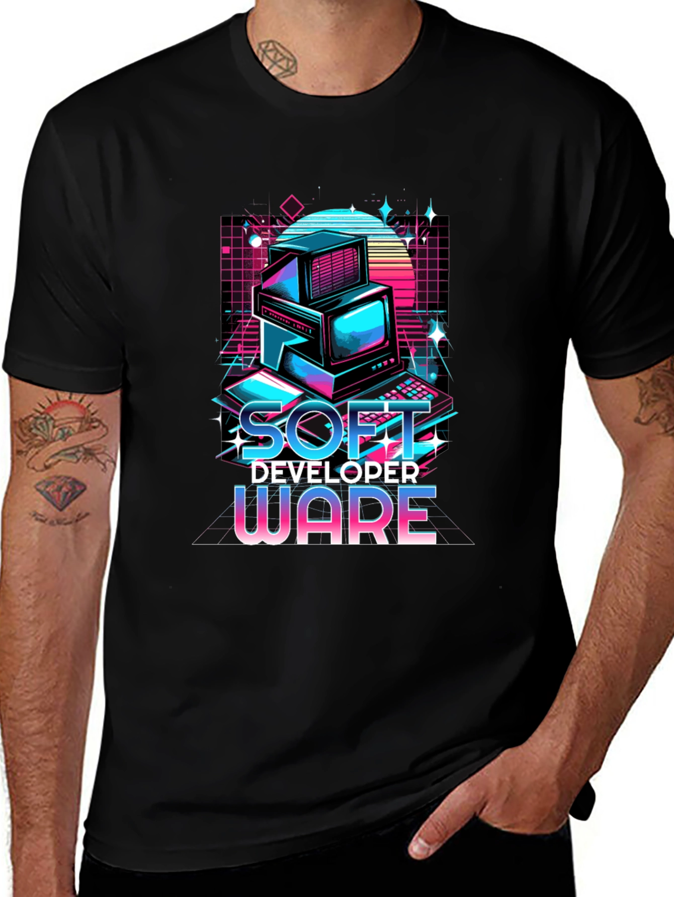 Retro Soft Developer Ware Graphic T-Shirt
