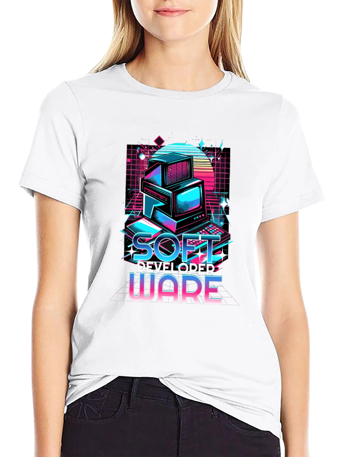 Retro Soft Developer Ware Graphic T-Shirt