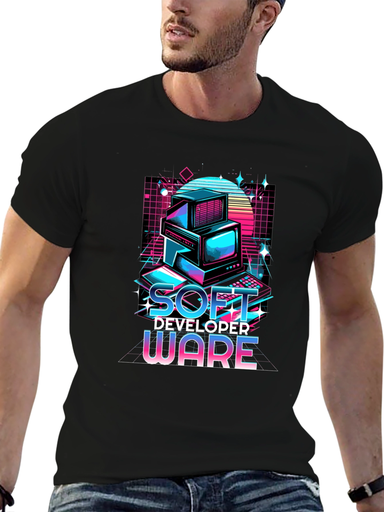 Retro Soft Developer Ware Graphic T-Shirt