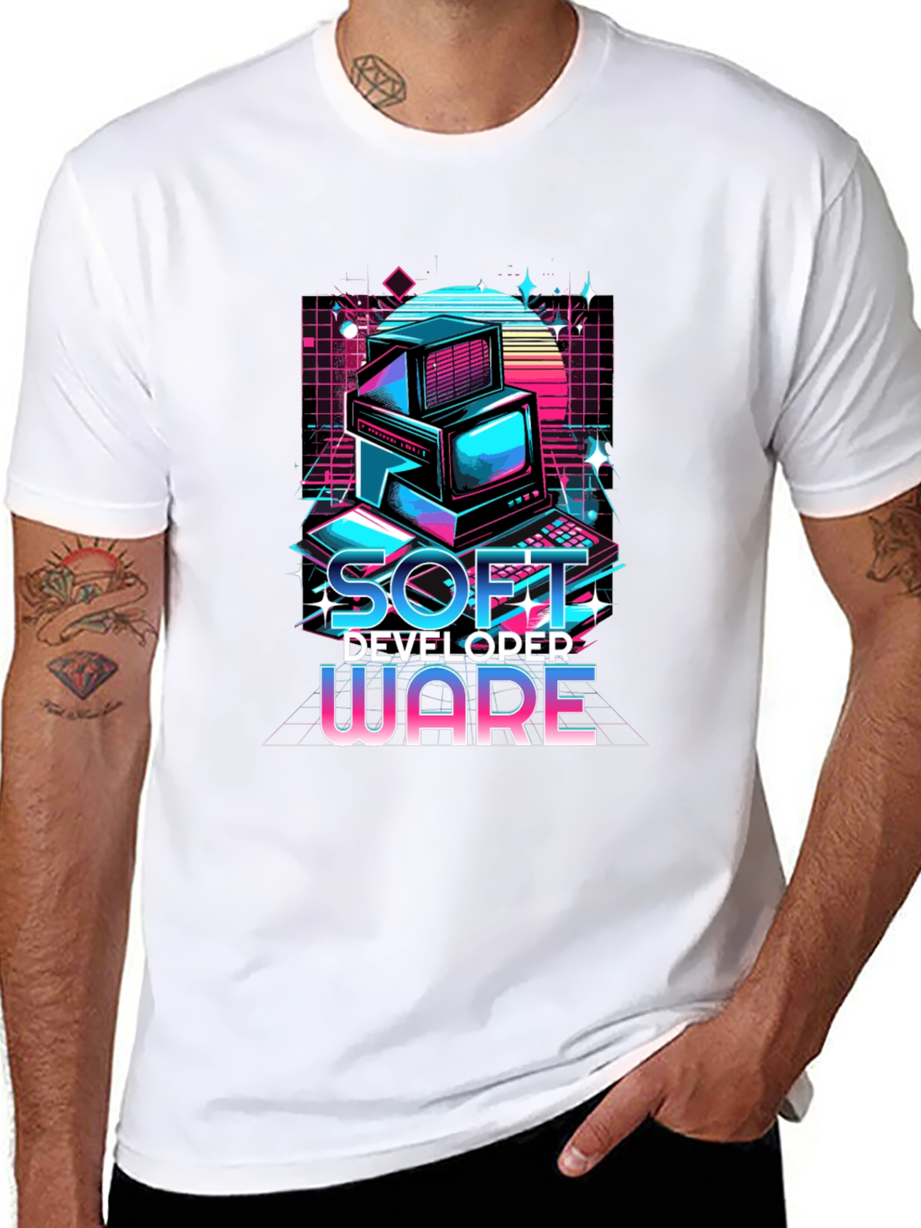 Retro Soft Developer Ware Graphic T-Shirt