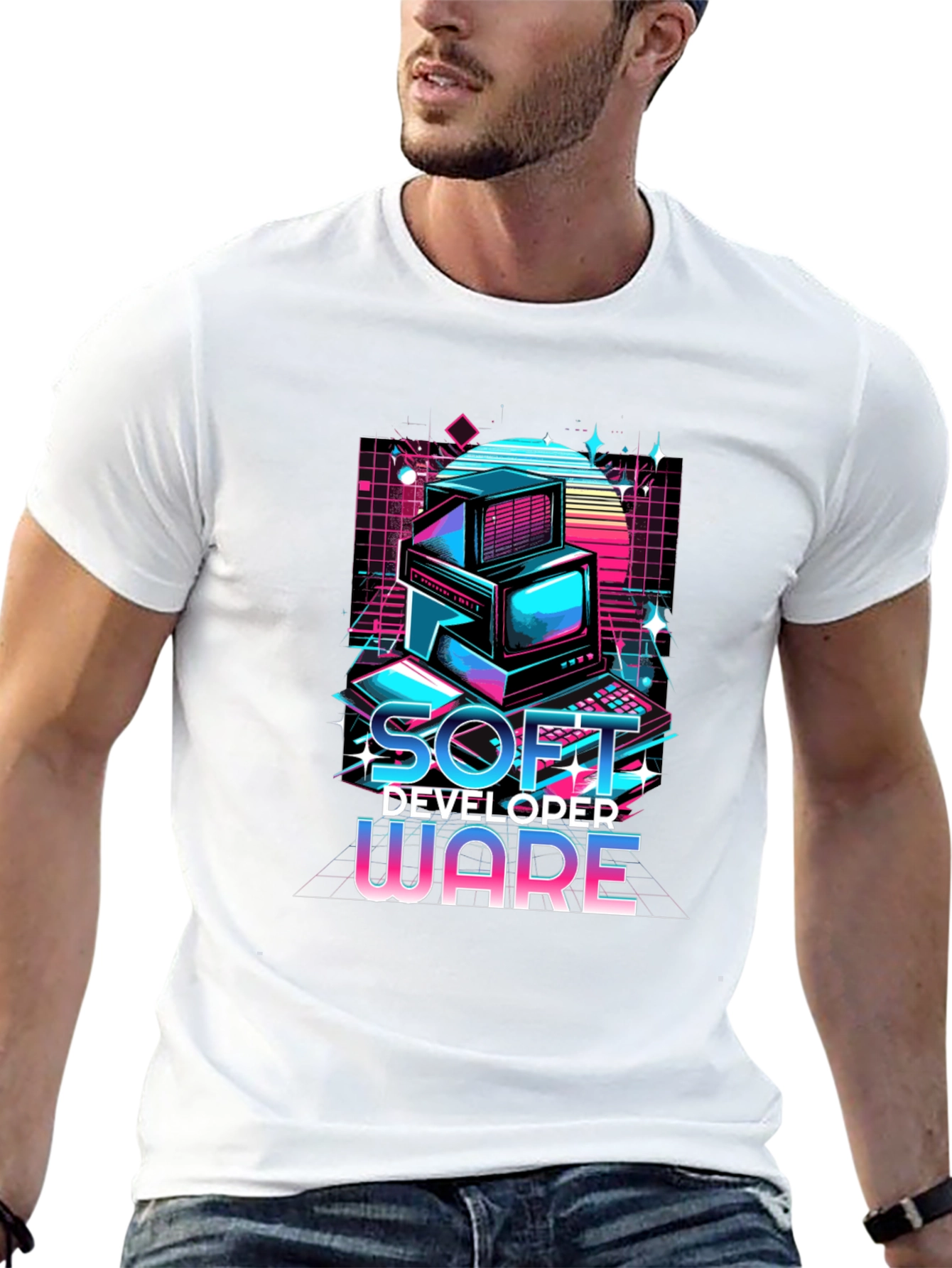 Retro Soft Developer Ware Graphic T-Shirt