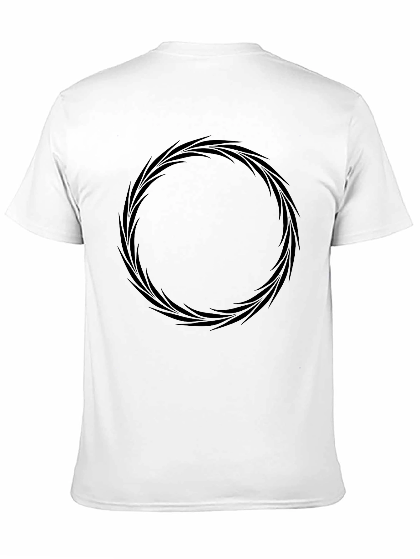 Black Graphic Tee - Circular Design
