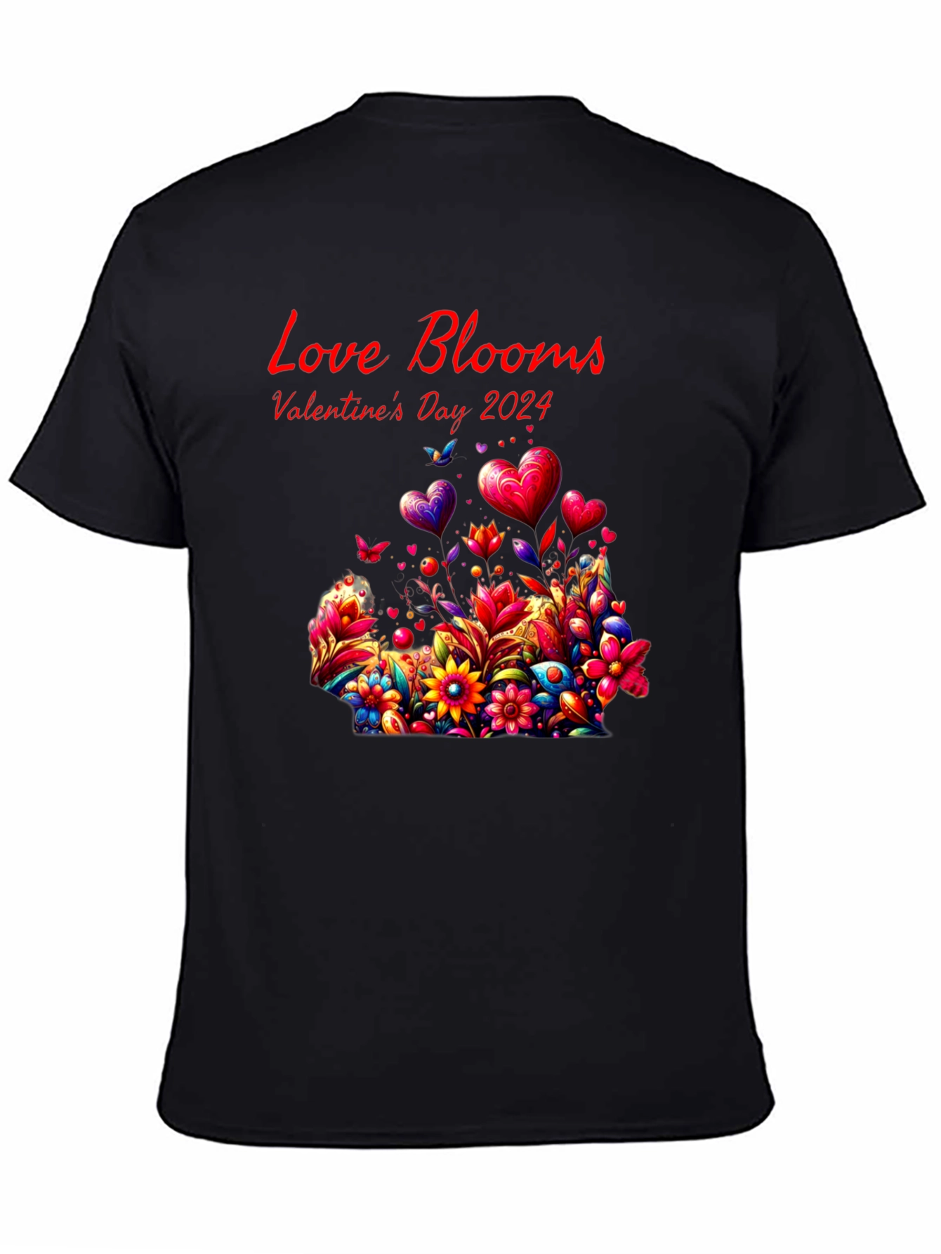 Valentines Day 2024 Love Blooms T-Shirt