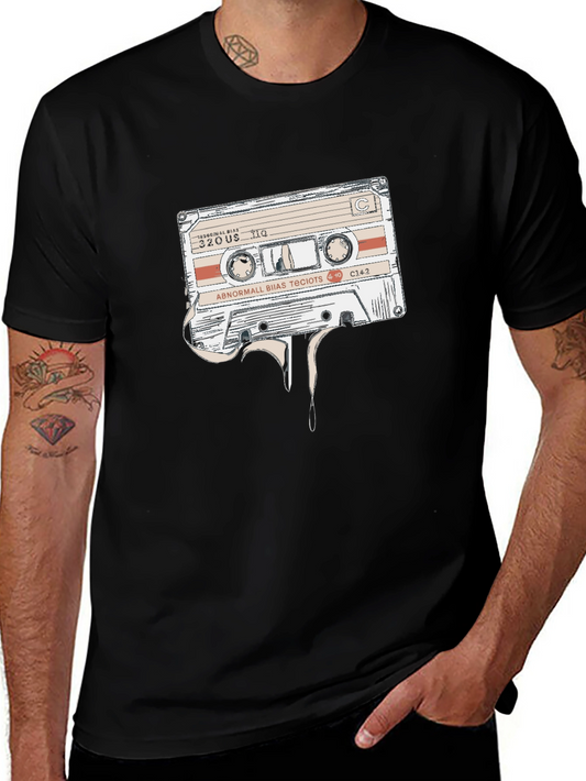 Retro Cassette Tape Graphic T-Shirt - Vintage Style