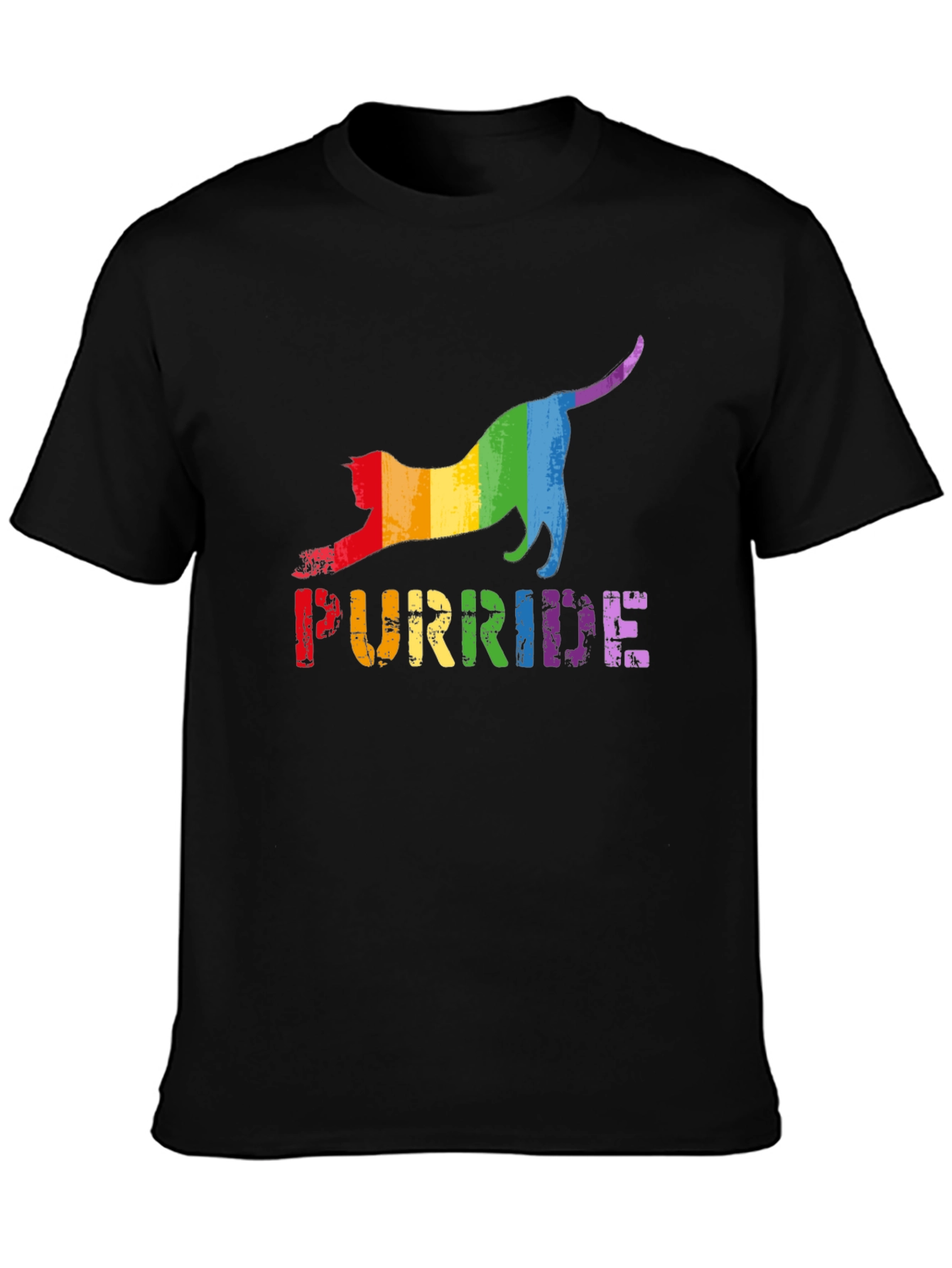 Purride T-Shirt - Rainbow Cat Pride