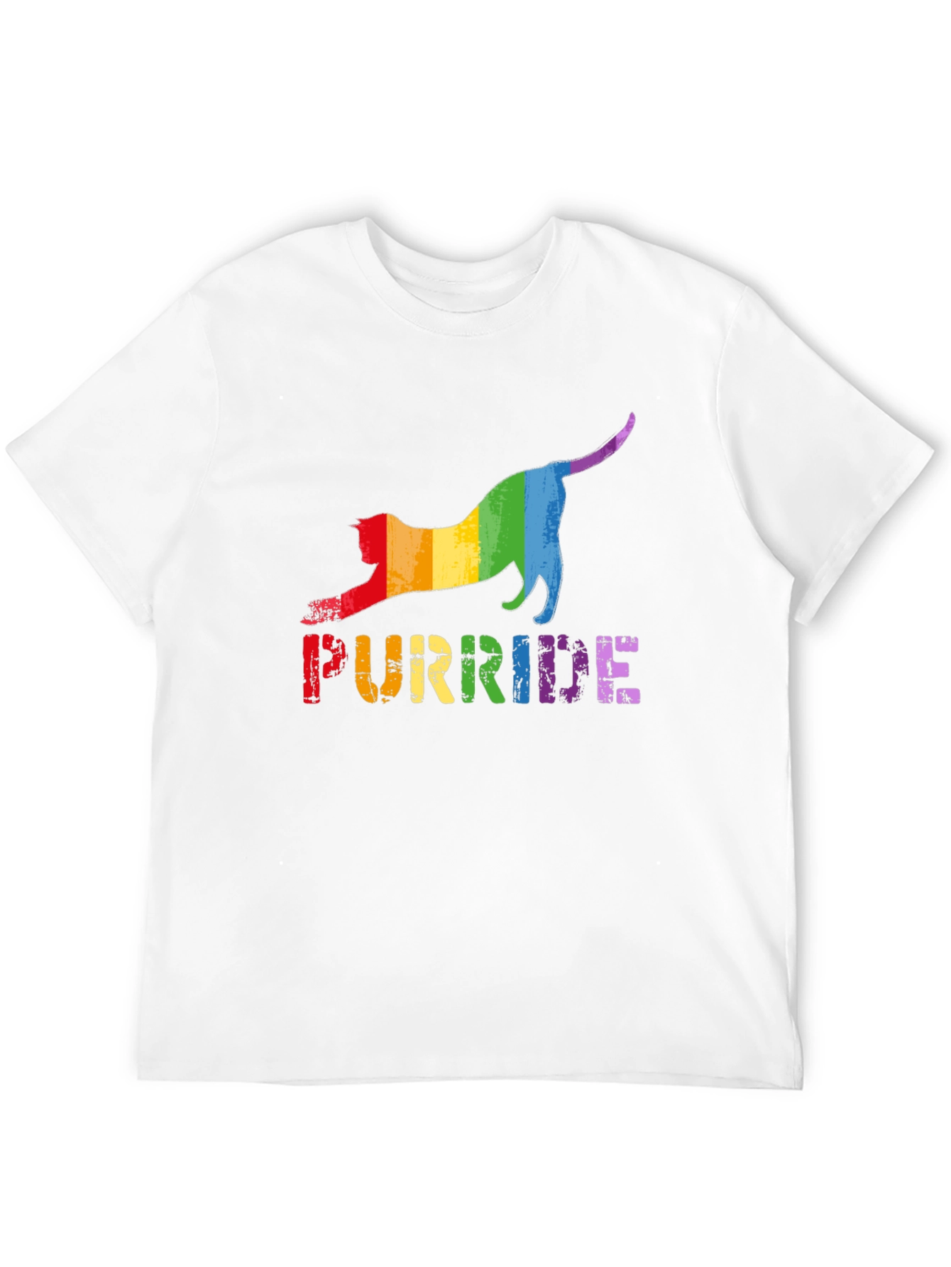 Purride T-Shirt - Rainbow Cat Pride