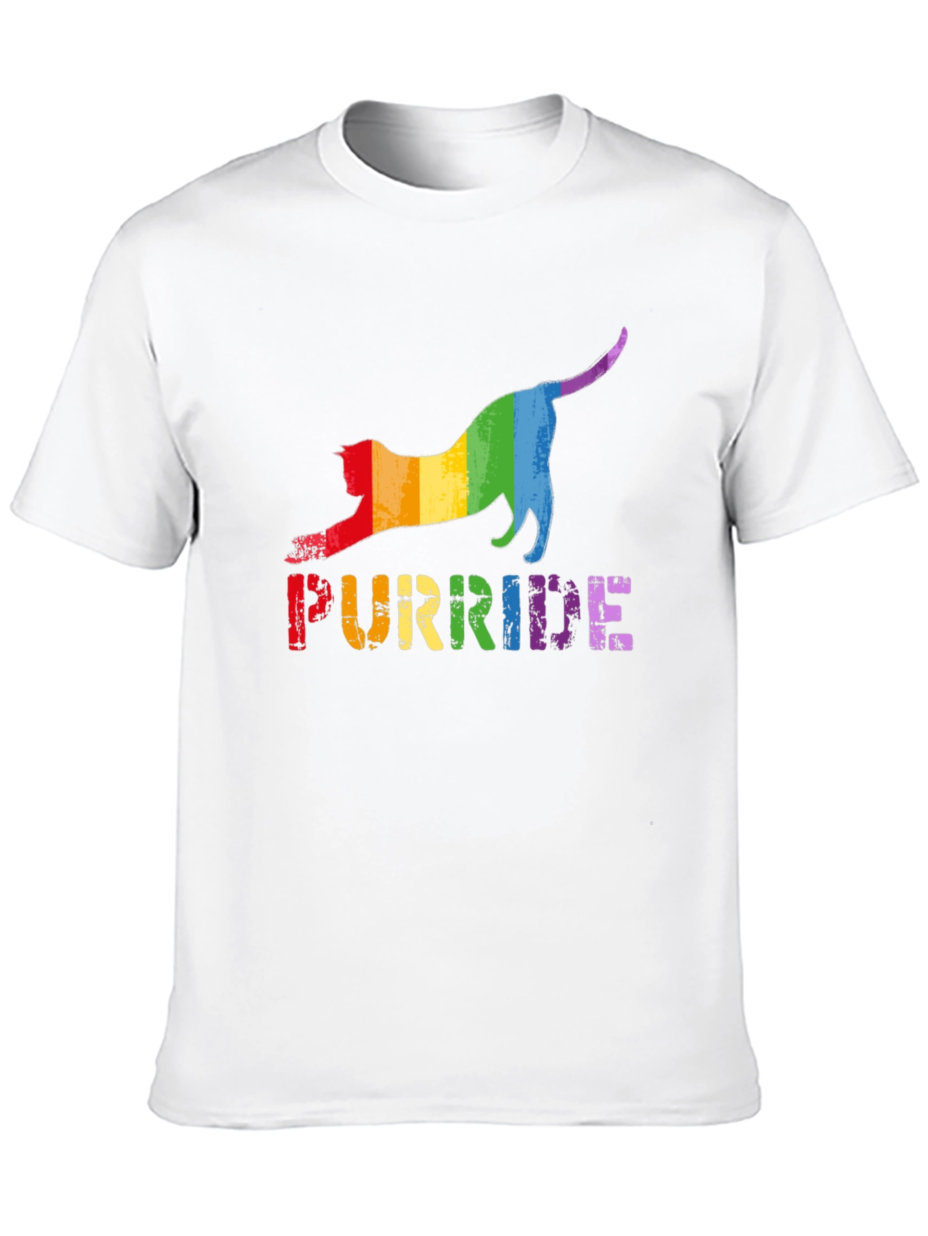 Purride T-Shirt - Rainbow Cat Pride