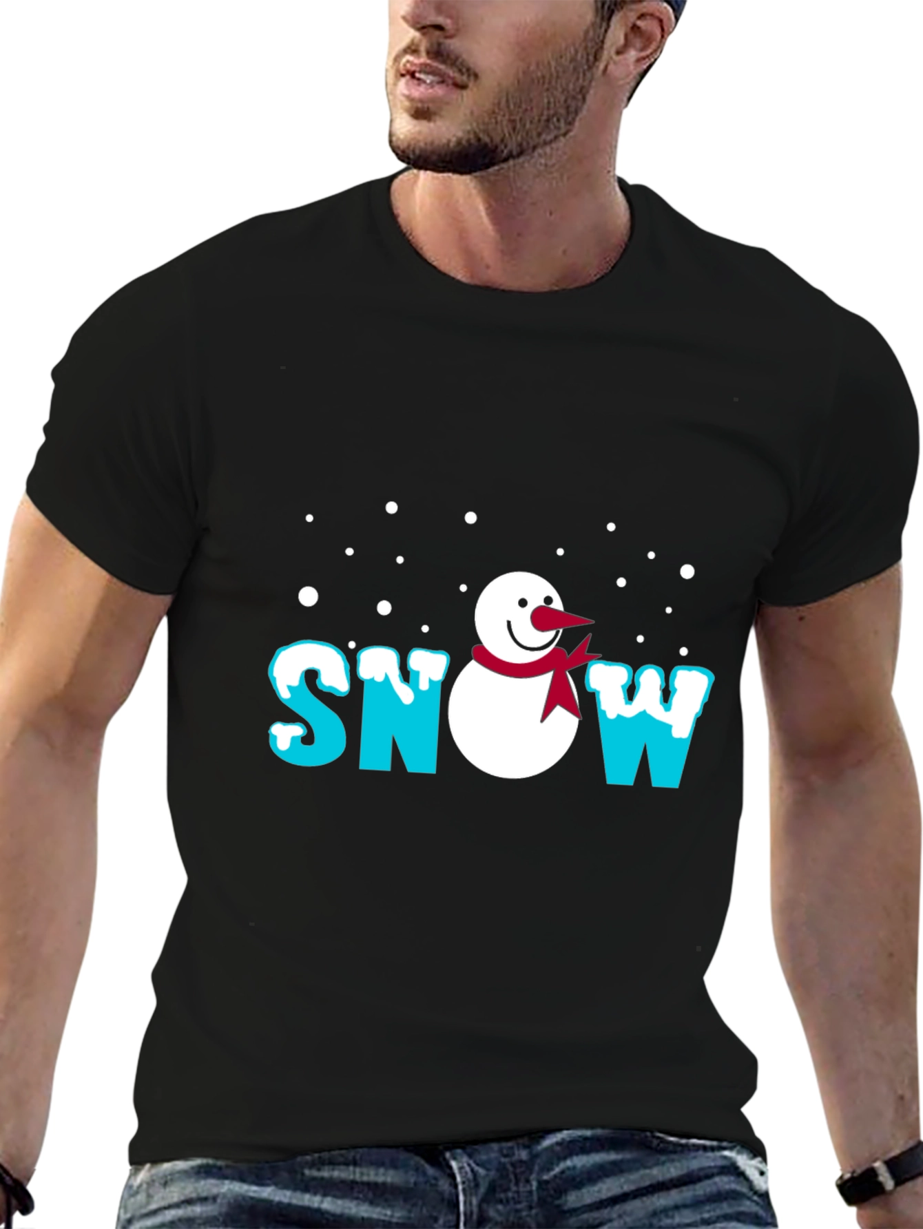 Snowman Graphic Tee - Winter Holiday T-Shirt