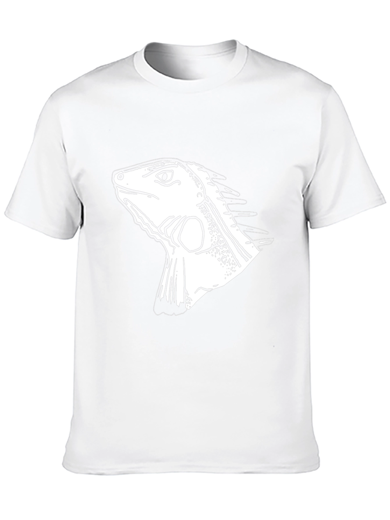 Iguana Graphic Tee - Black Cotton T-Shirt