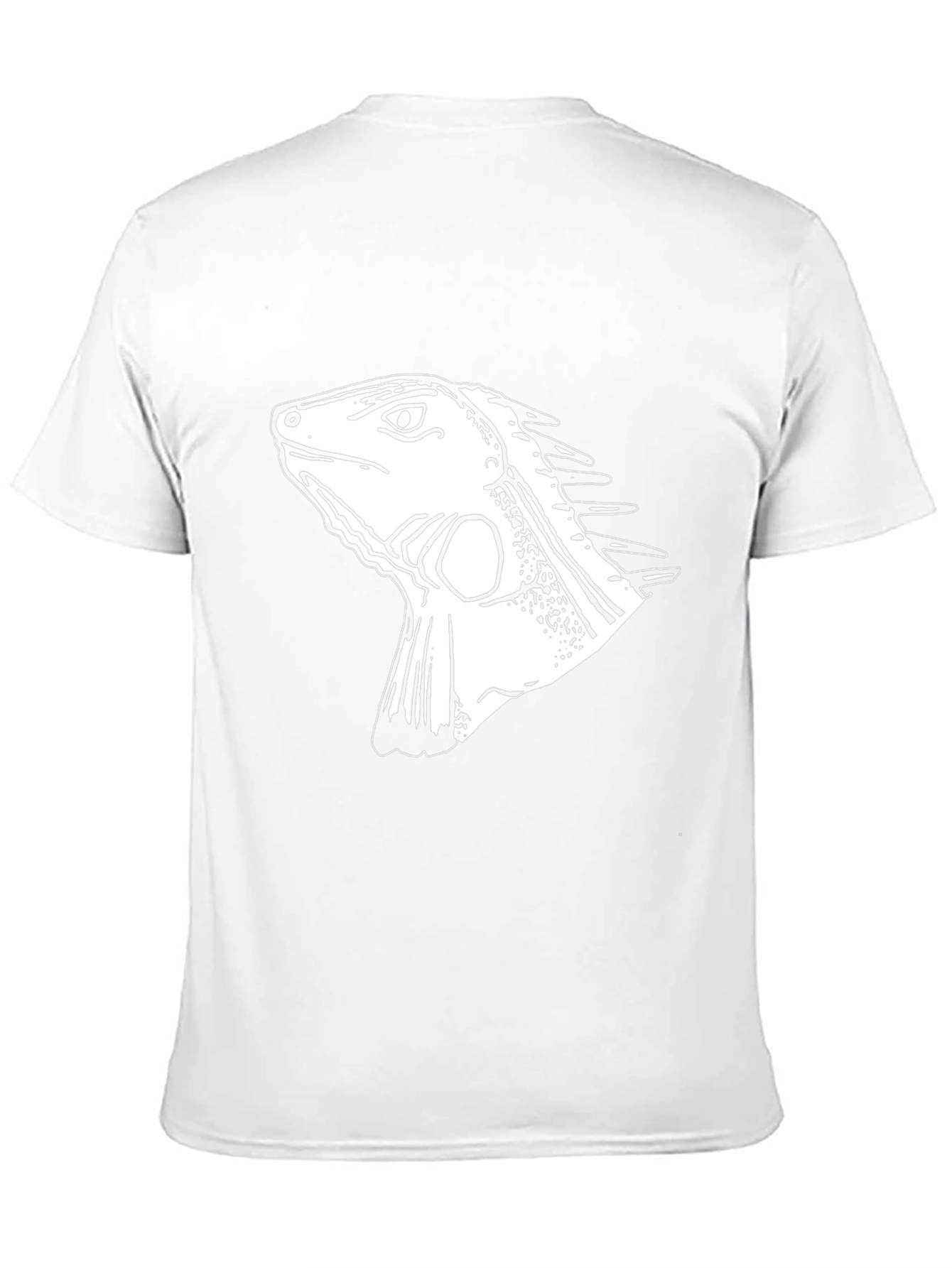 Iguana Graphic Tee - Black Cotton T-Shirt
