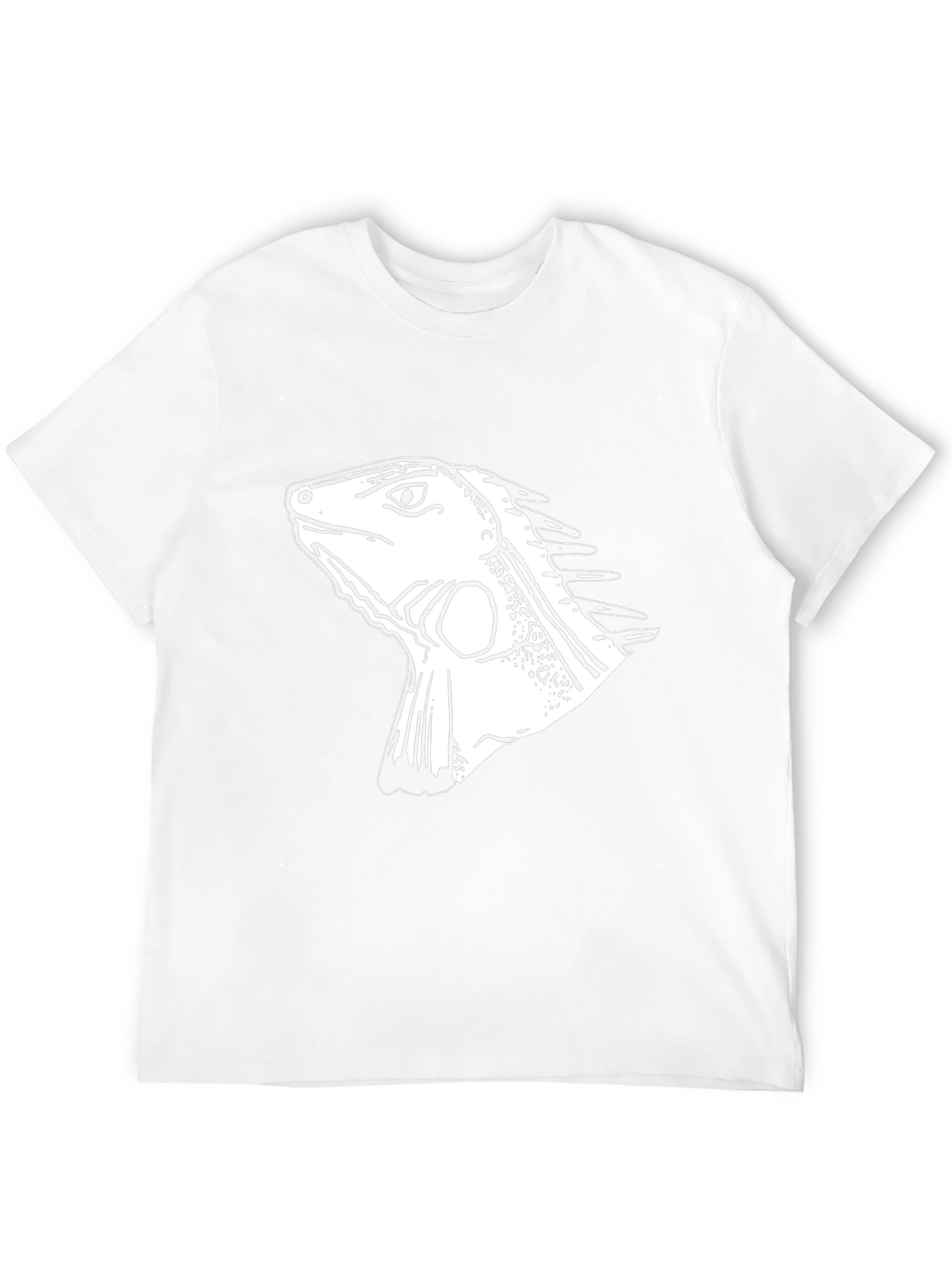 Iguana Graphic Tee - Black Cotton T-Shirt