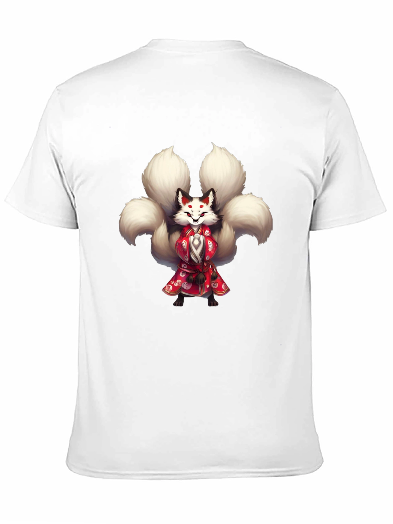 Nine-Tailed Fox Graphic Tee - Unique Anime Style
