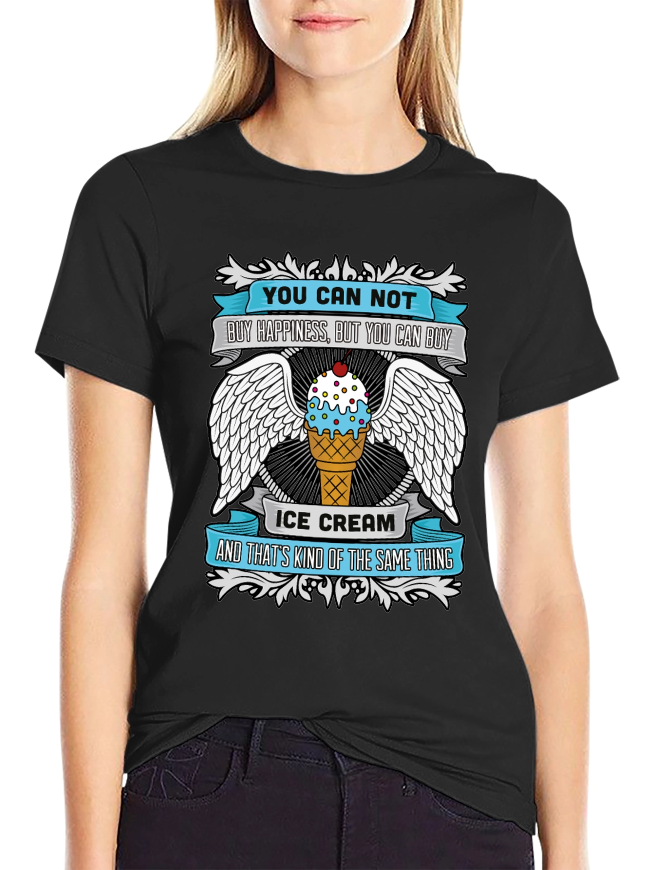 Funny Ice Cream T-Shirt - Buy Happiness