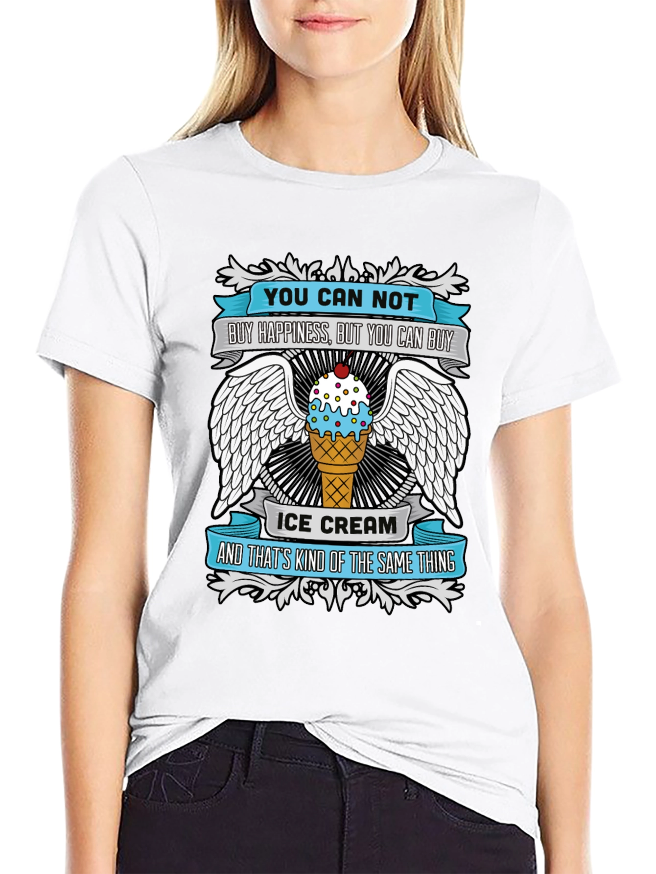 Funny Ice Cream T-Shirt - Buy Happiness