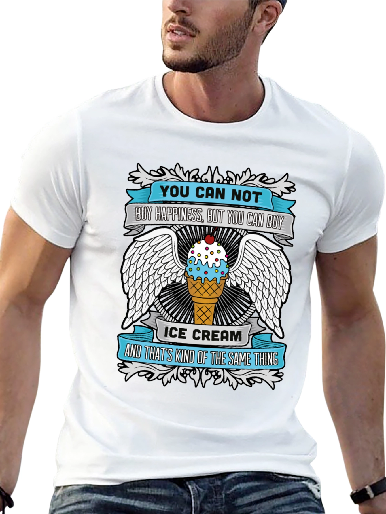 Funny Ice Cream T-Shirt - Buy Happiness