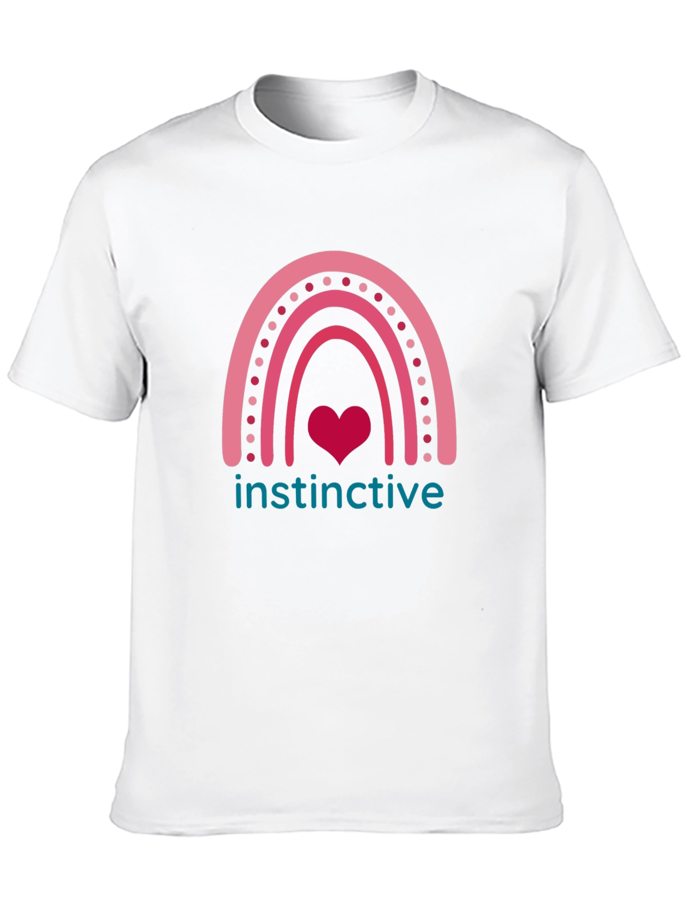 Instinctive Heart Rainbow Graphic T-Shirt