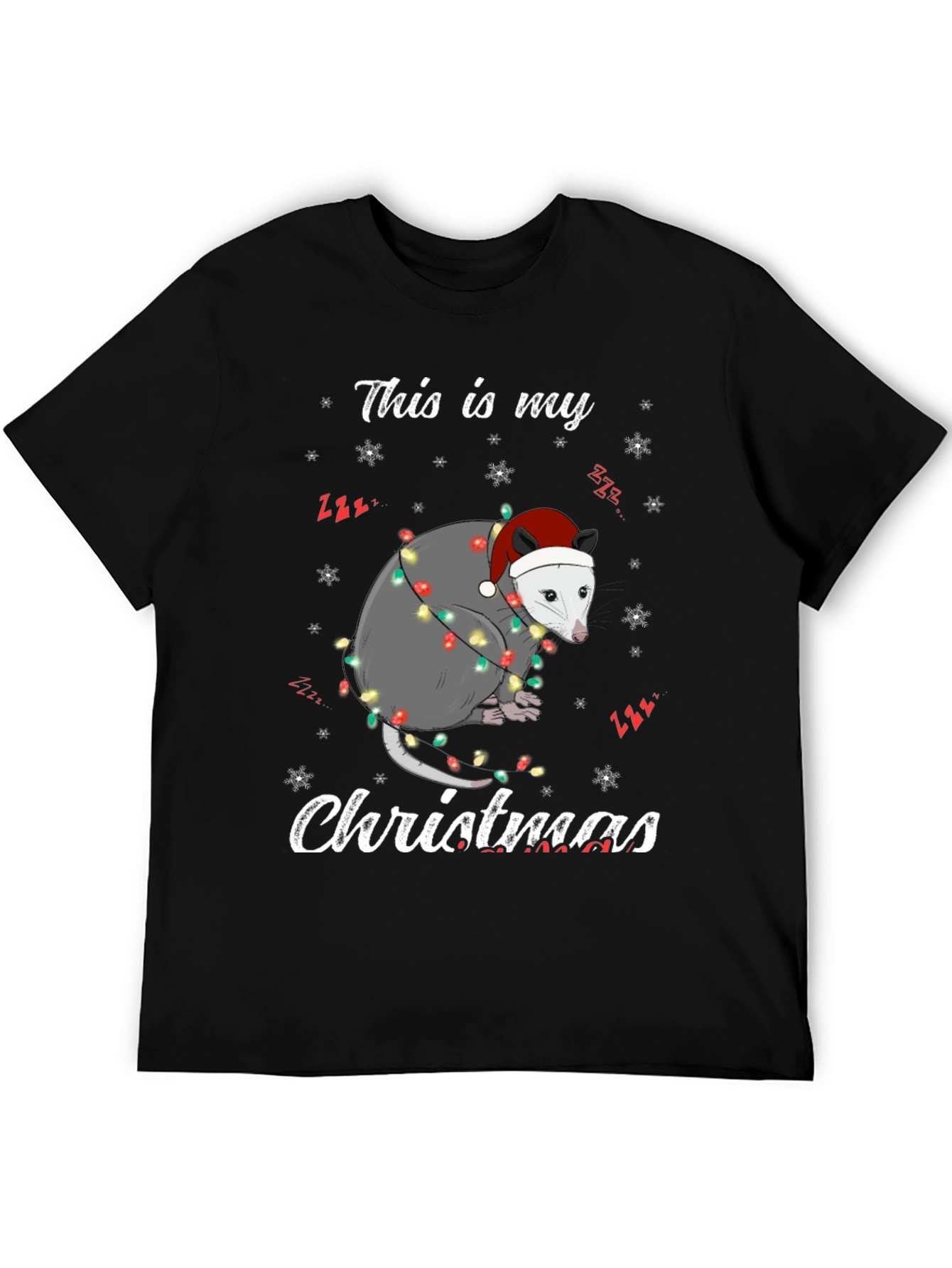 Opossum Christmas T-Shirt - This Is My Christmas Tee