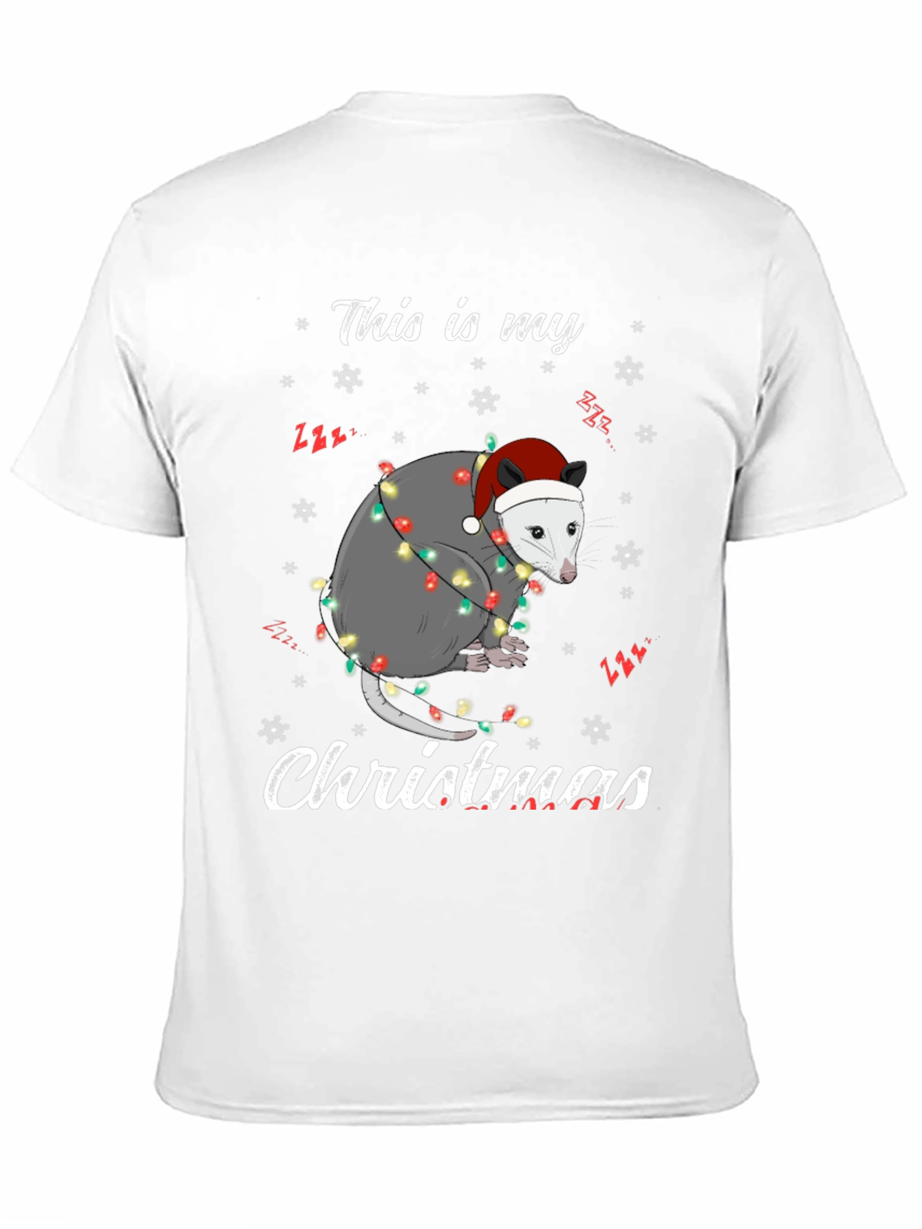Opossum Christmas T-Shirt - This Is My Christmas Tee