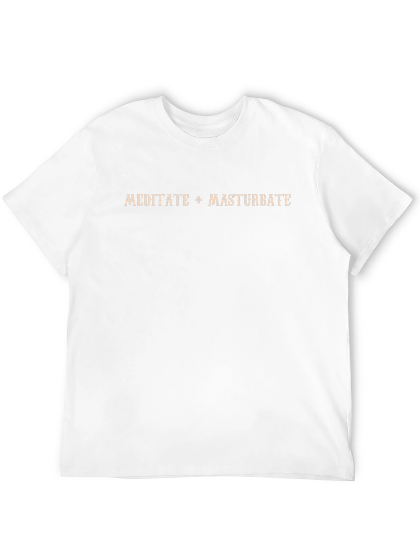 Meditate & Masturbate Graphic Tee - Black