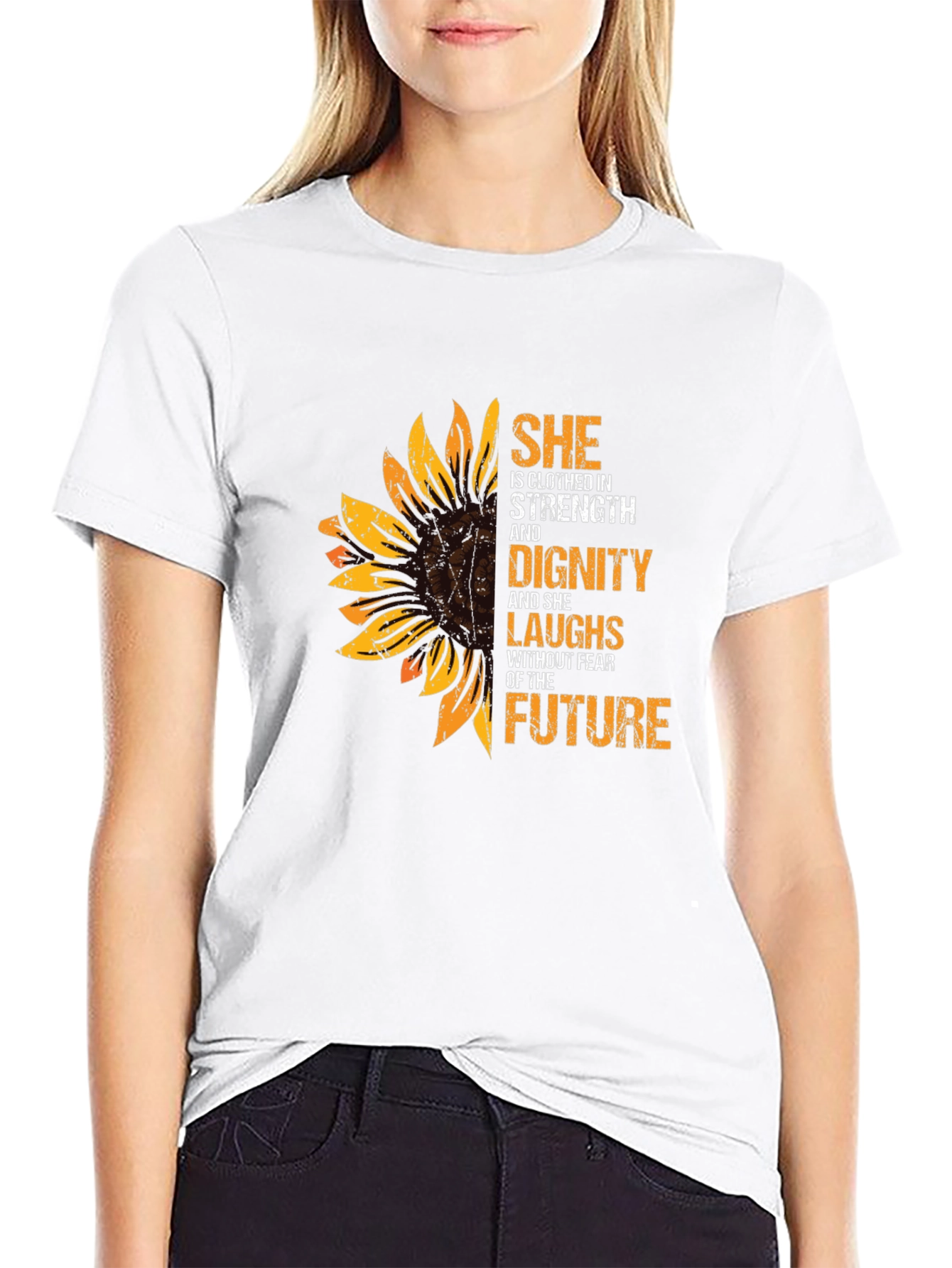 She is Clothed in Strength and Dignity T-Shirt