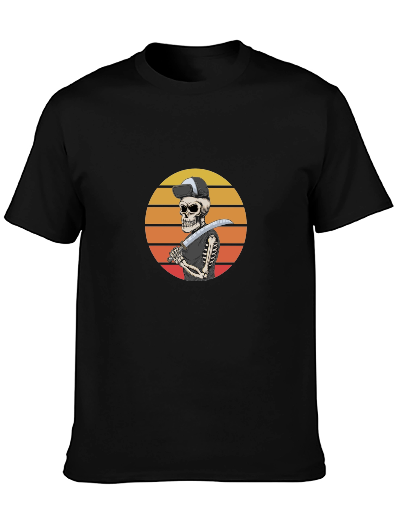 Sunset Skeleton Sword T-Shirt