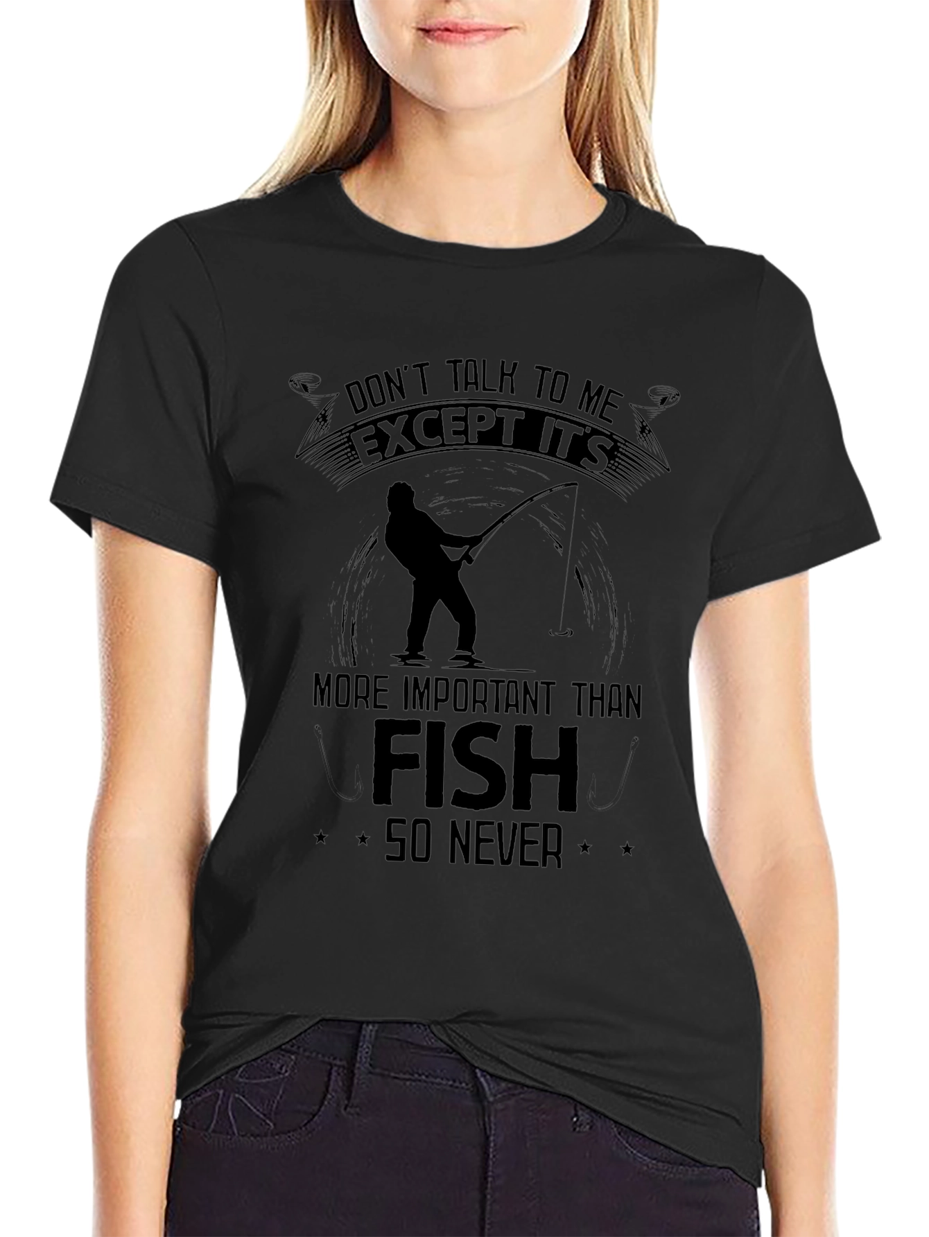 Fishing T-Shirt: Dont Talk To Me Except Its Fish