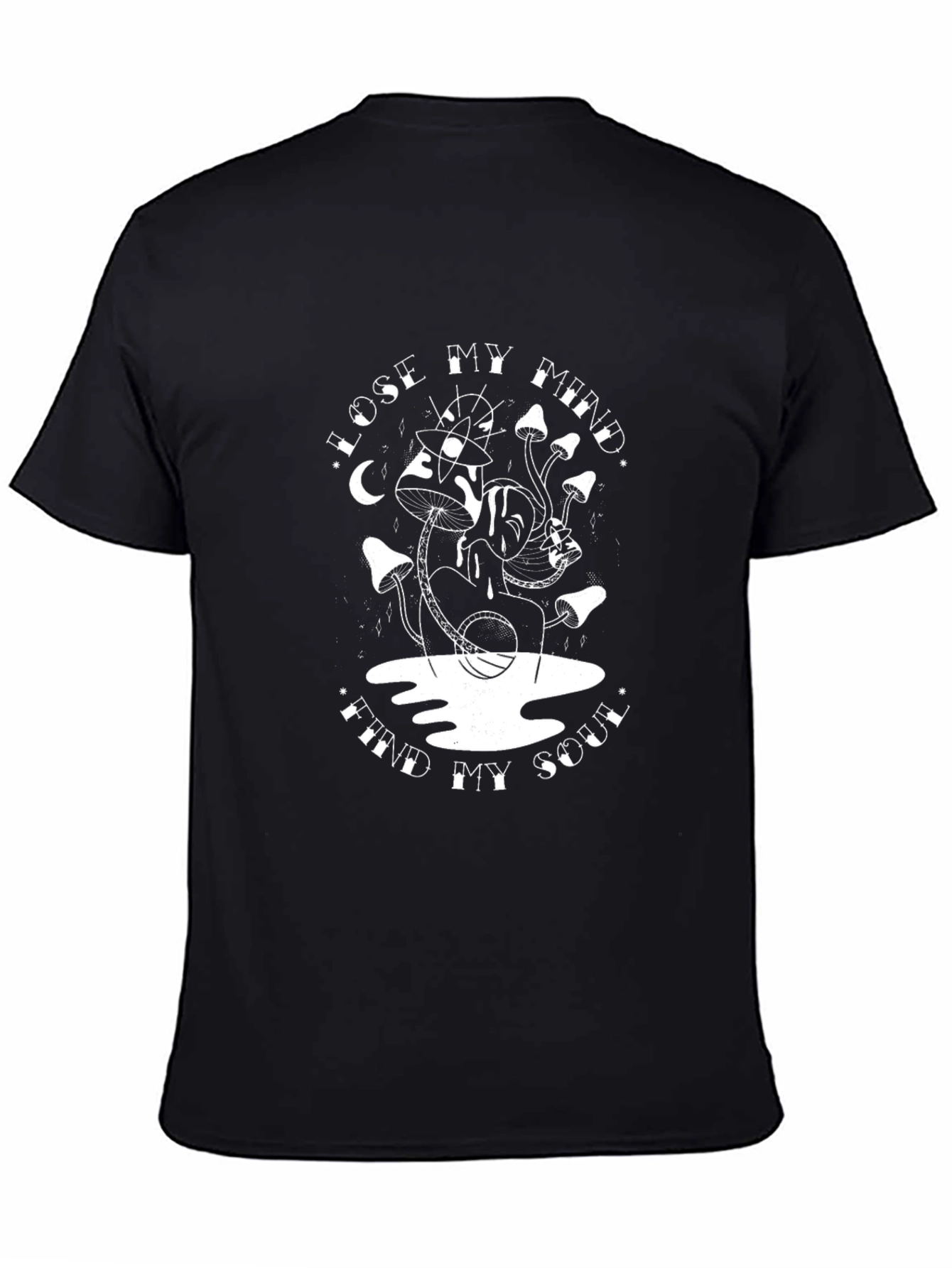 Lose My Mind Find My Soul Black Graphic Tee