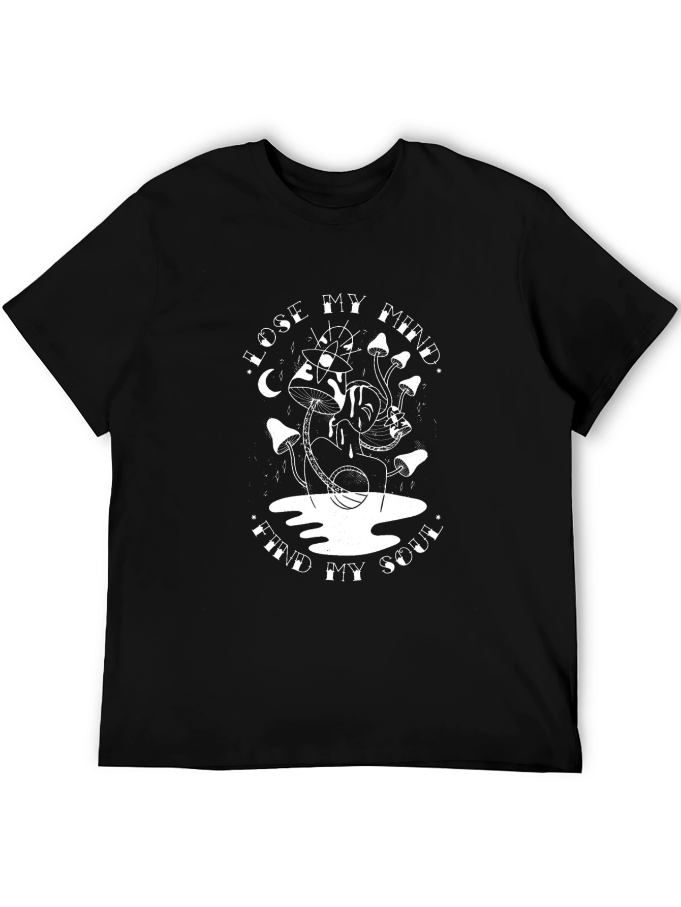 Lose My Mind Find My Soul Black Graphic Tee