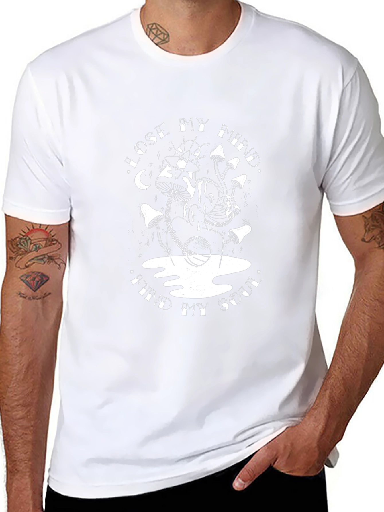 Lose My Mind Find My Soul Black Graphic Tee