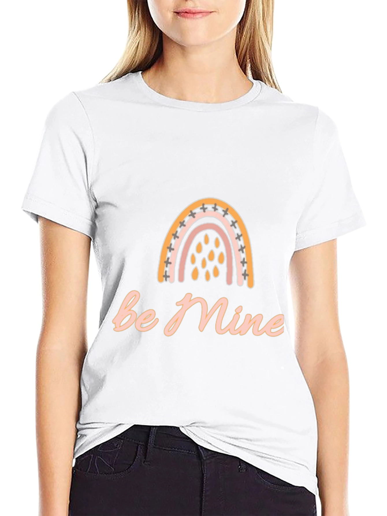 Be Mine Rainbow Graphic Tee