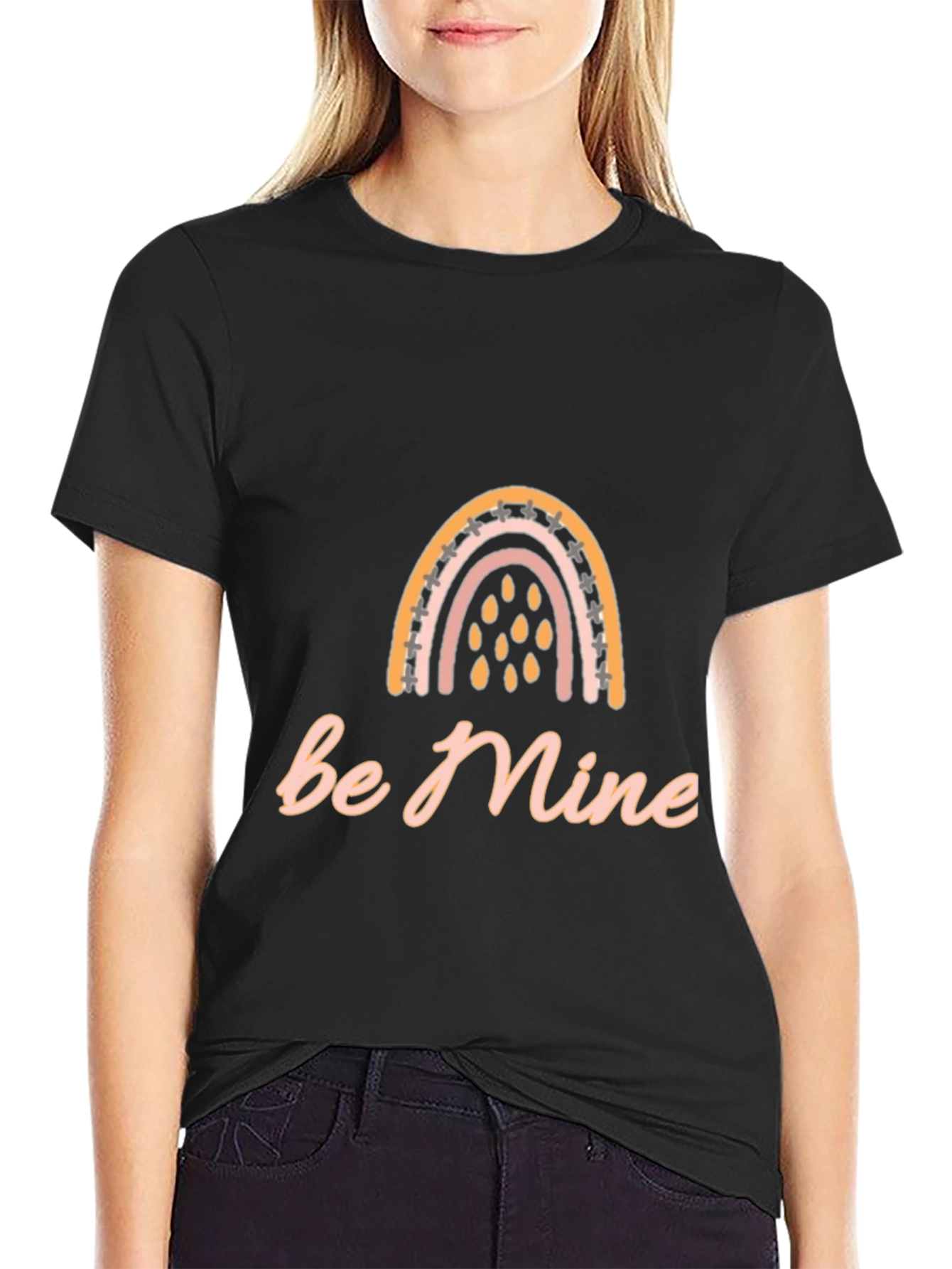 Be Mine Rainbow Graphic Tee