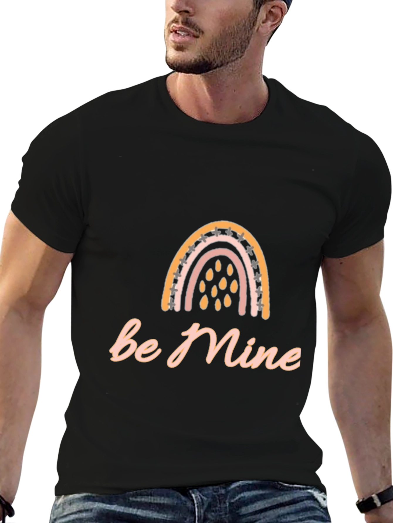 Be Mine Rainbow Graphic Tee
