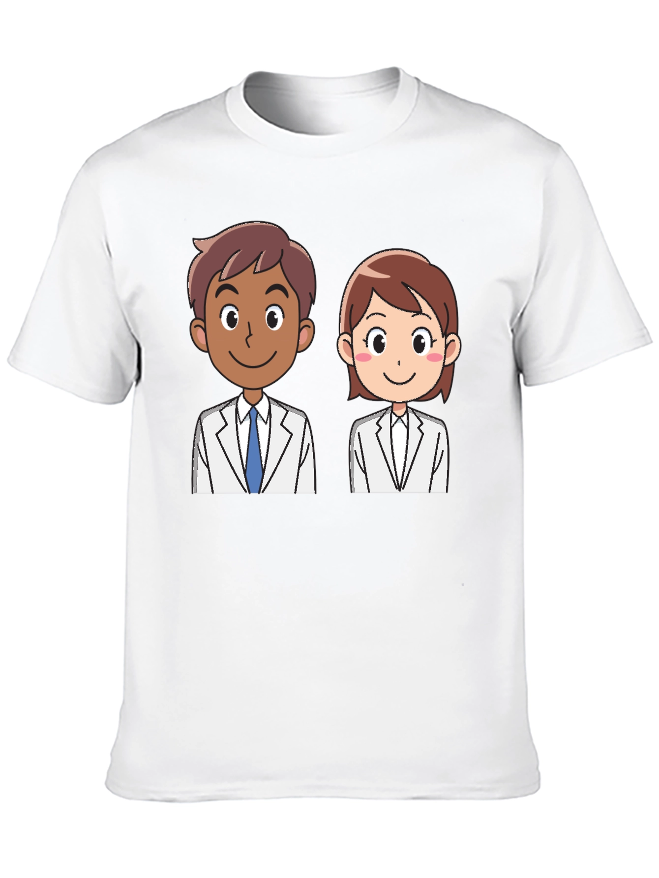 Doctor Cartoon Graphic Tee - Unisex Black T-Shirt